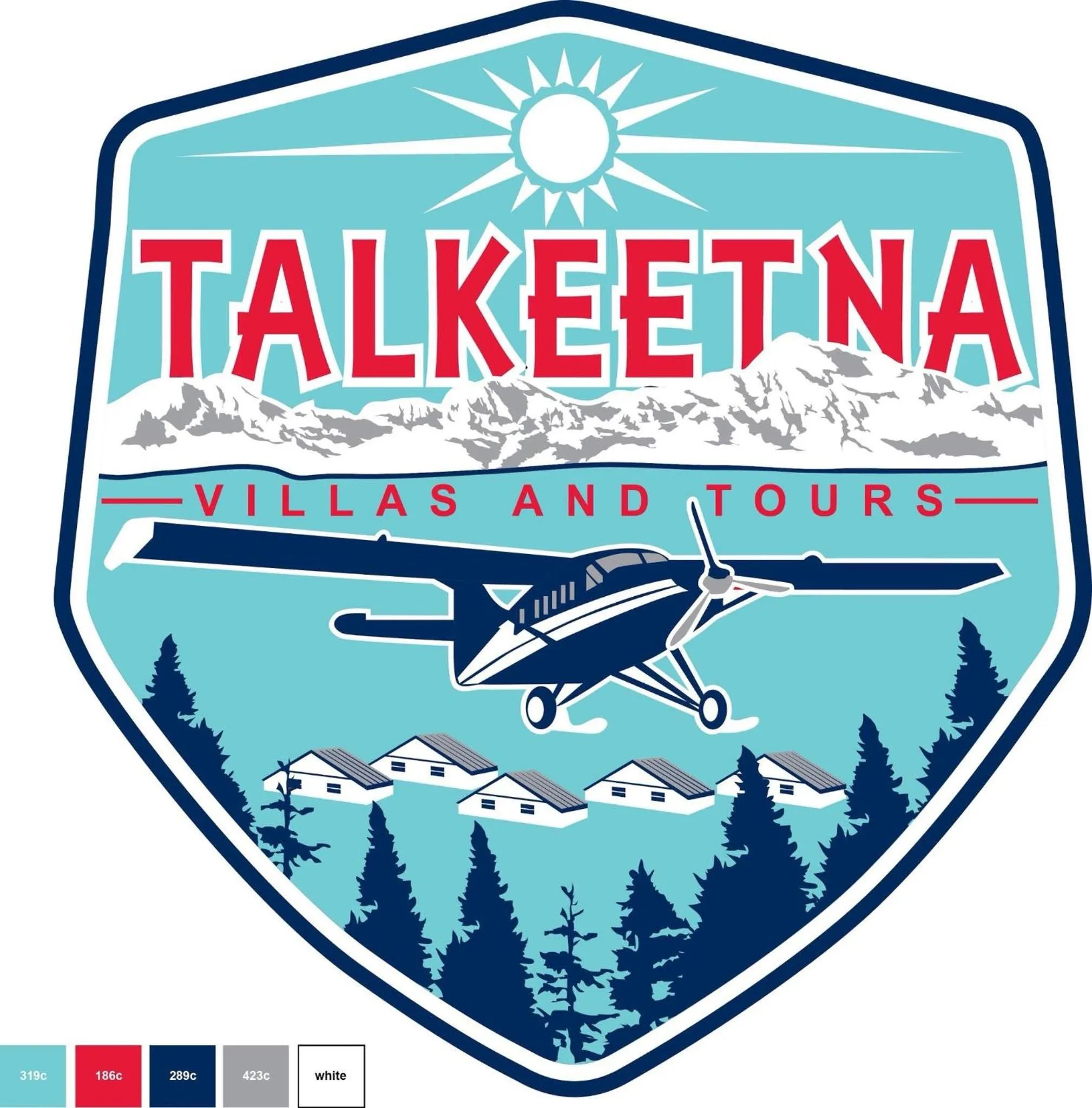 Property logo or sign in talkeetna villas and tours