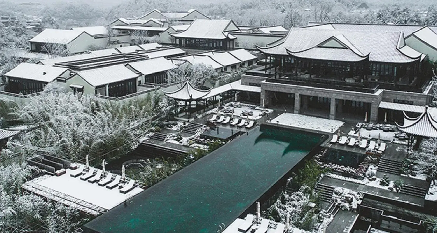 Bird's eye view in Banyan Tree Anji Bird's eye view in Banyan Tree Anji