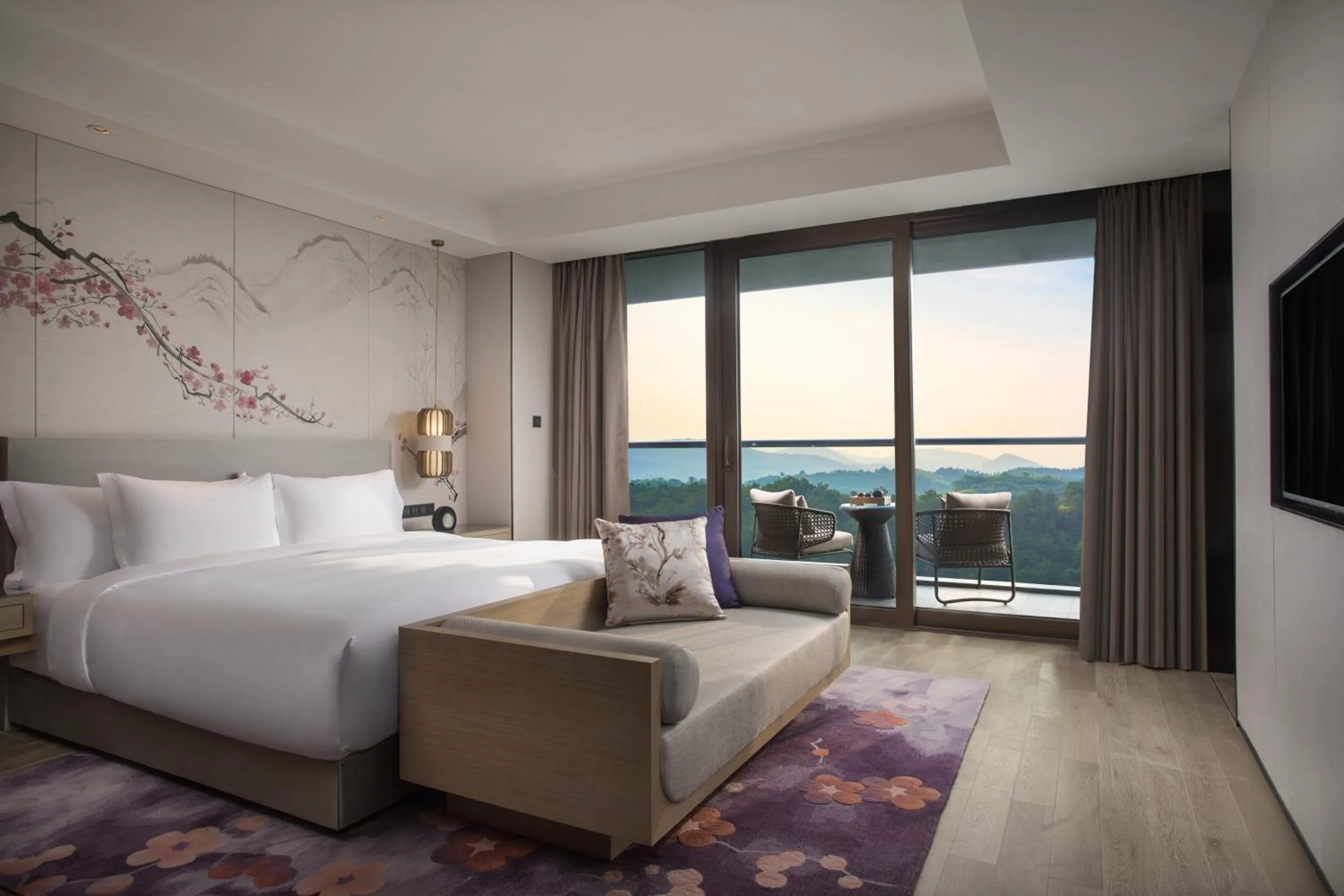 Photo of the whole room, Bed in Banyan Tree Anji