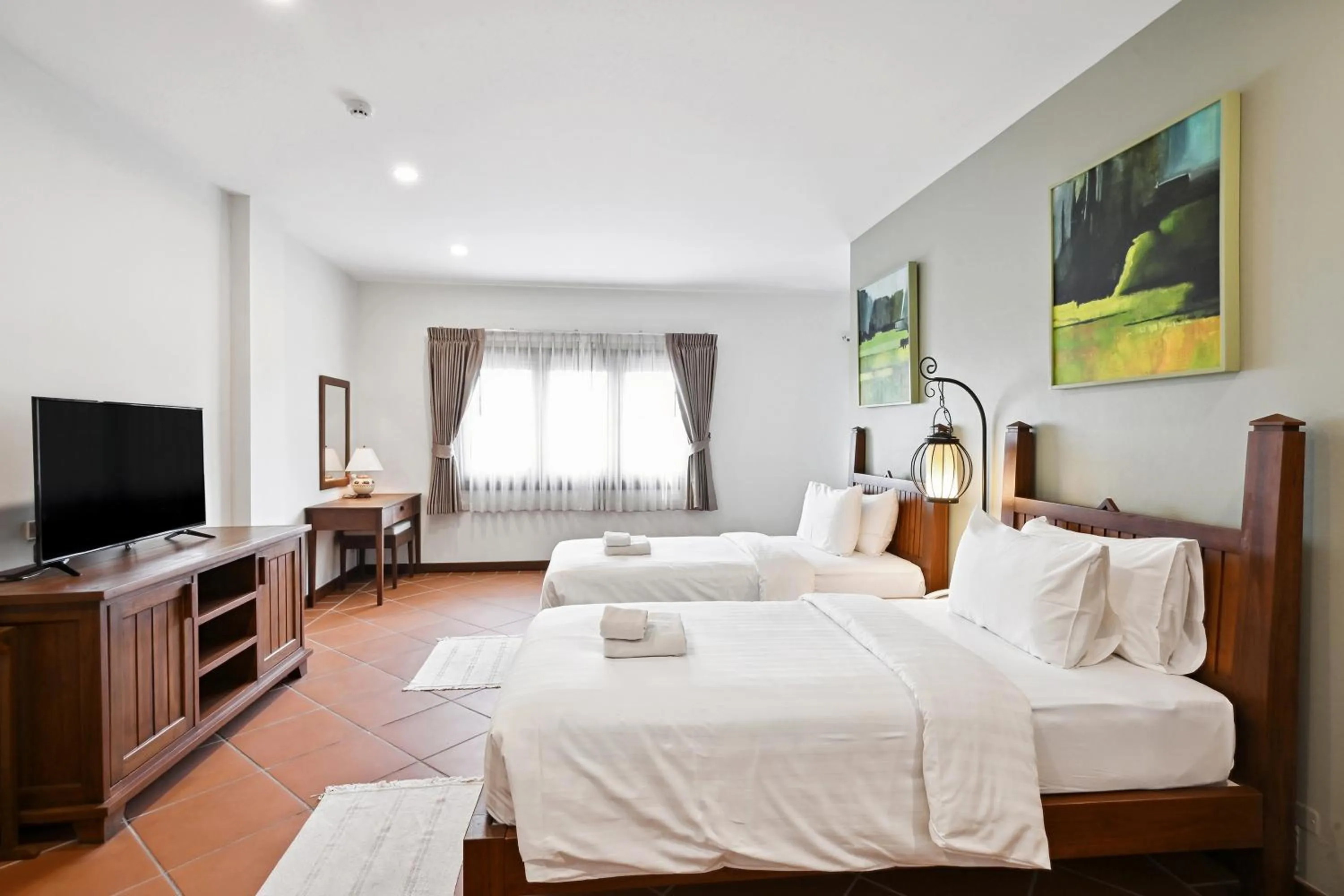 Bed in Villa Sanpakoi