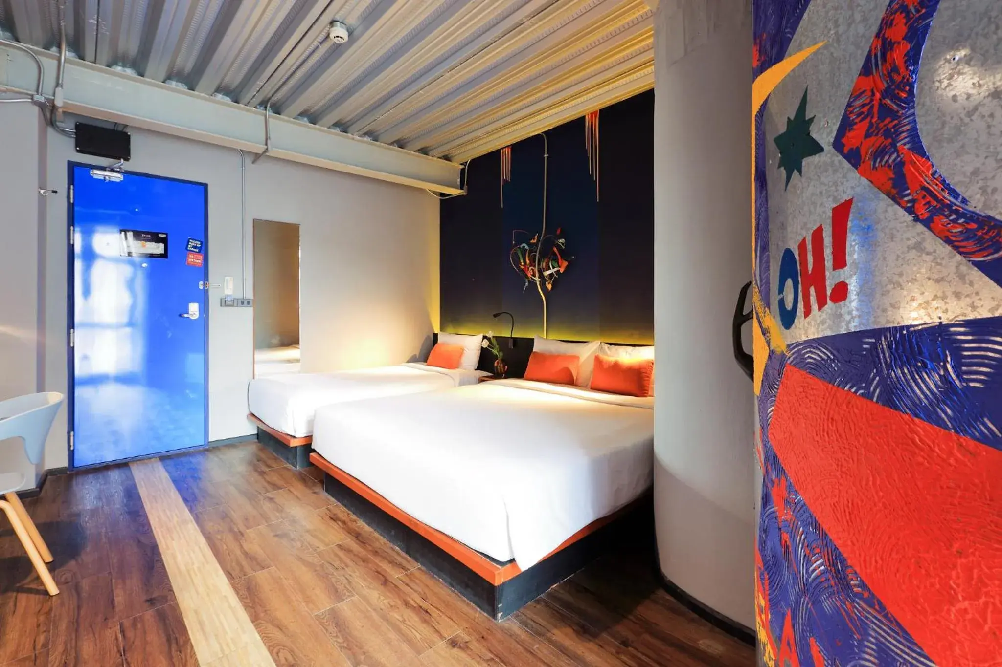 Bedroom, Bed in MeStyle Garage Hotel Bedroom, Bed in MeStyle Garage Hotel