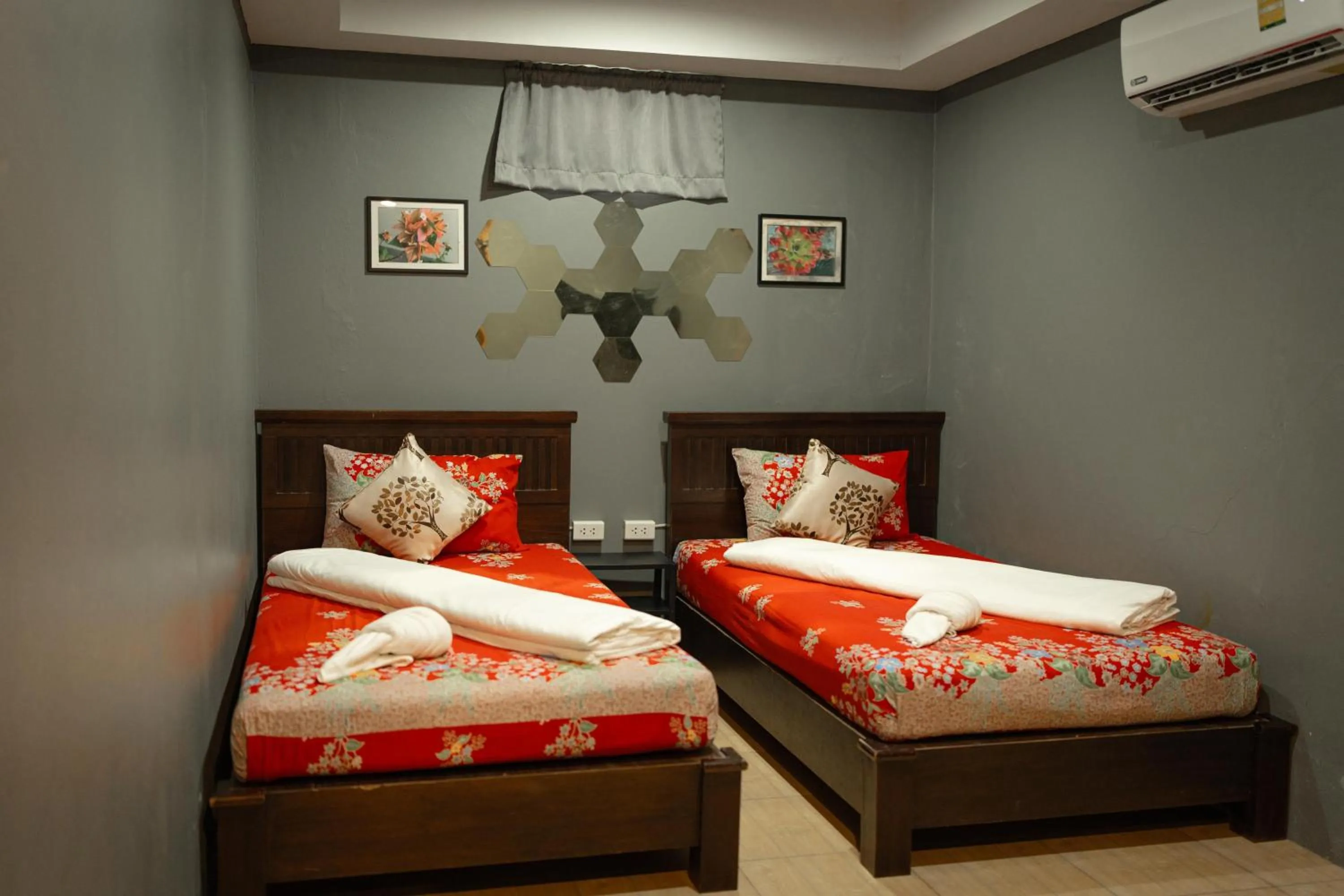 Bed in Baan Paea Guest House