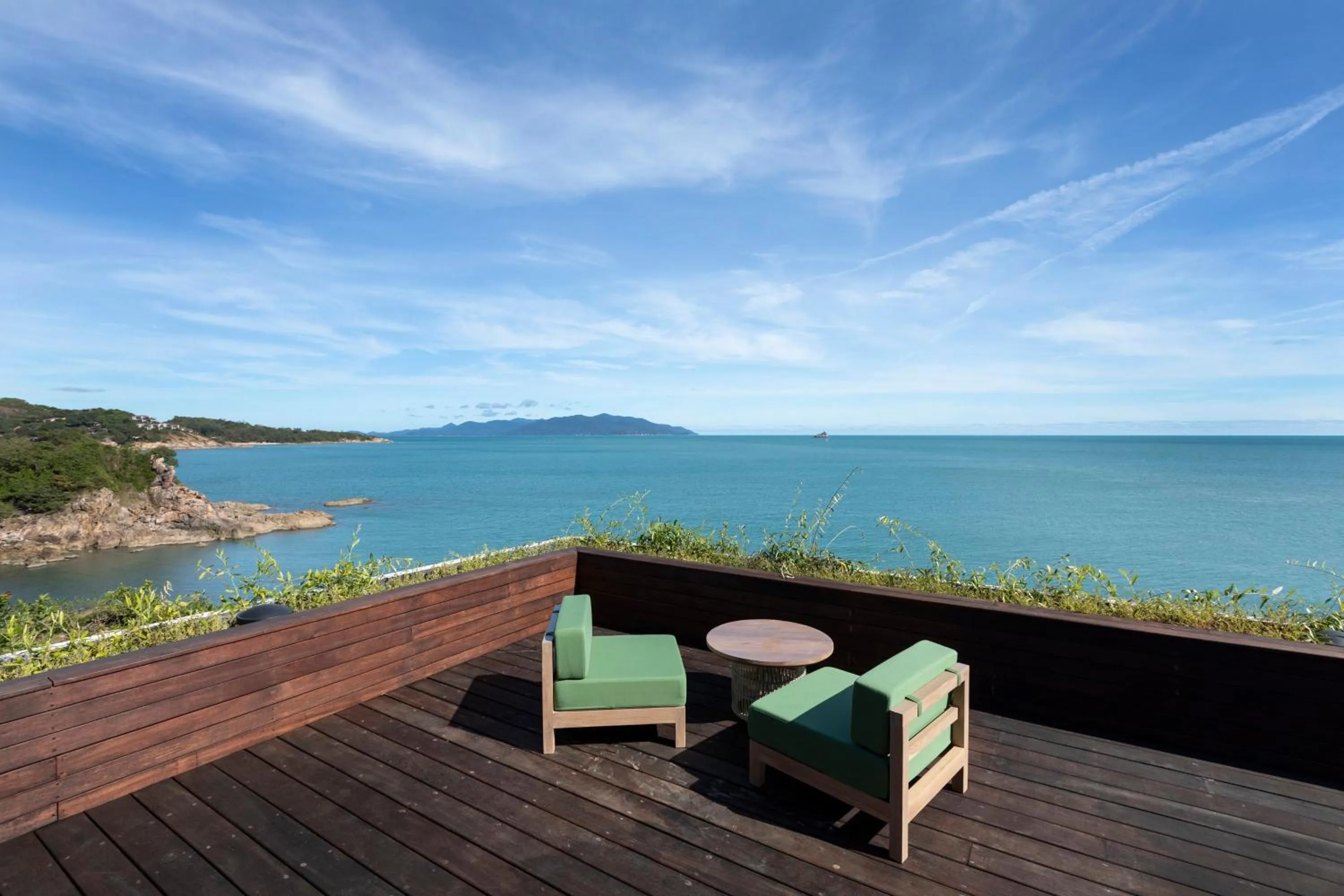 Patio in Cape Fahn Hotel - Private Islands Samui