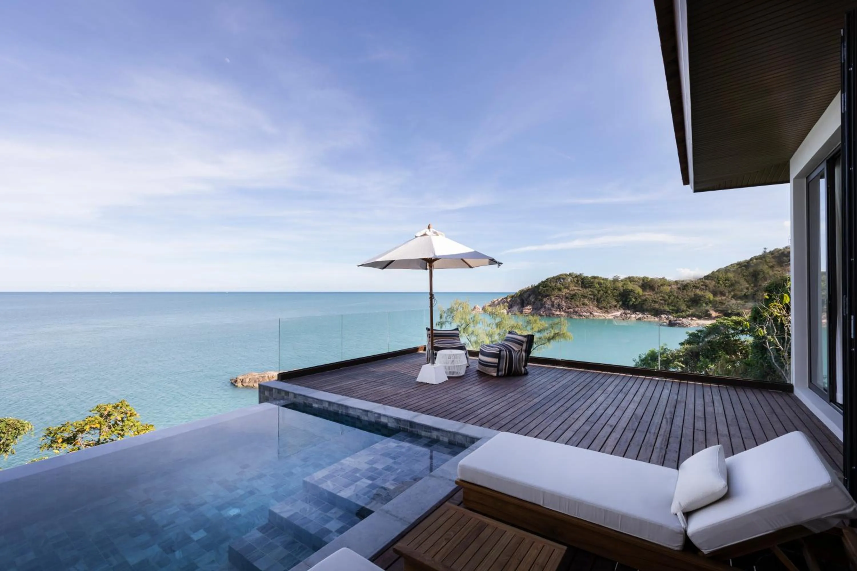 Patio in Cape Fahn Hotel - Private Islands Samui