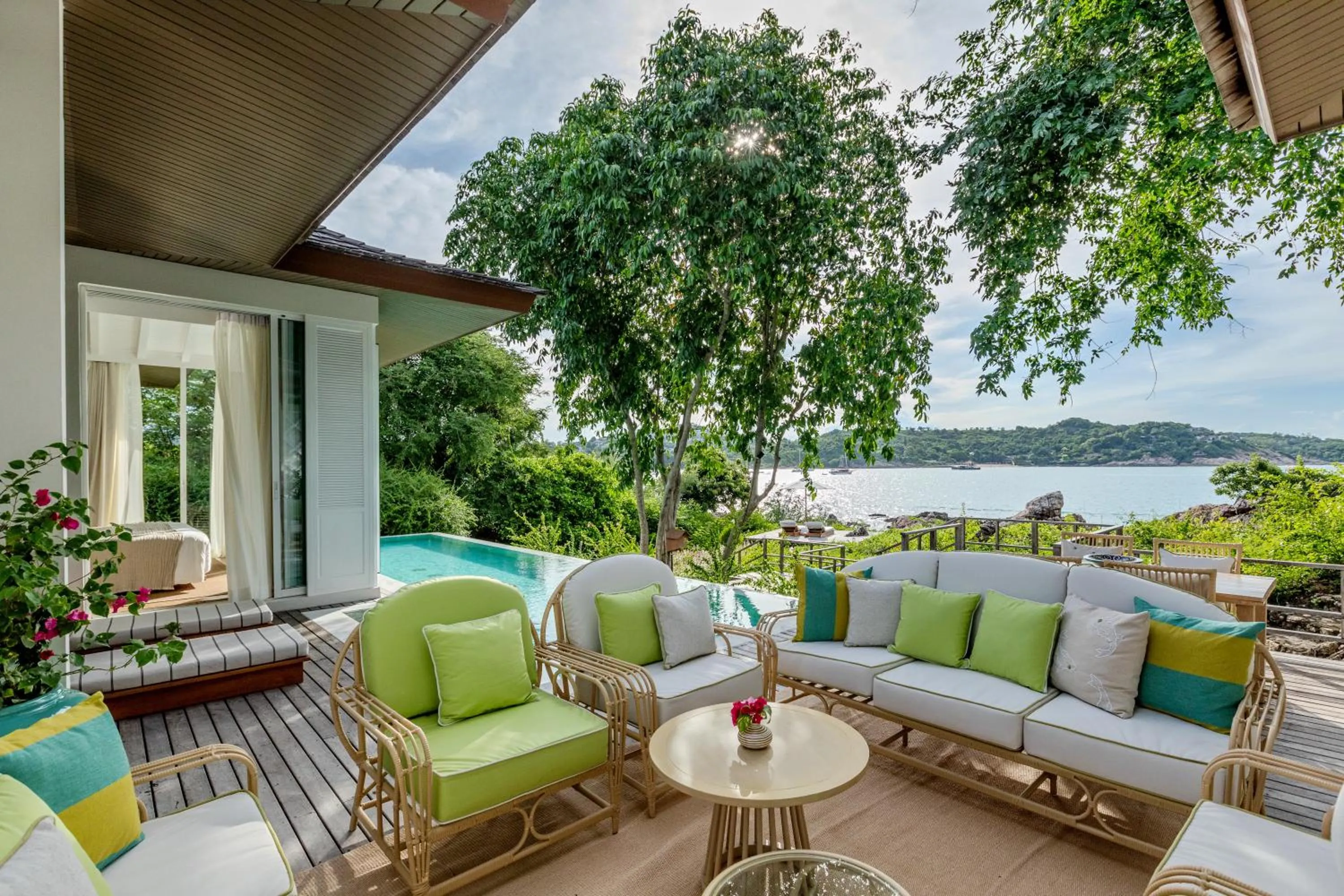 Balcony/Terrace in Cape Fahn Hotel - Private Islands Samui