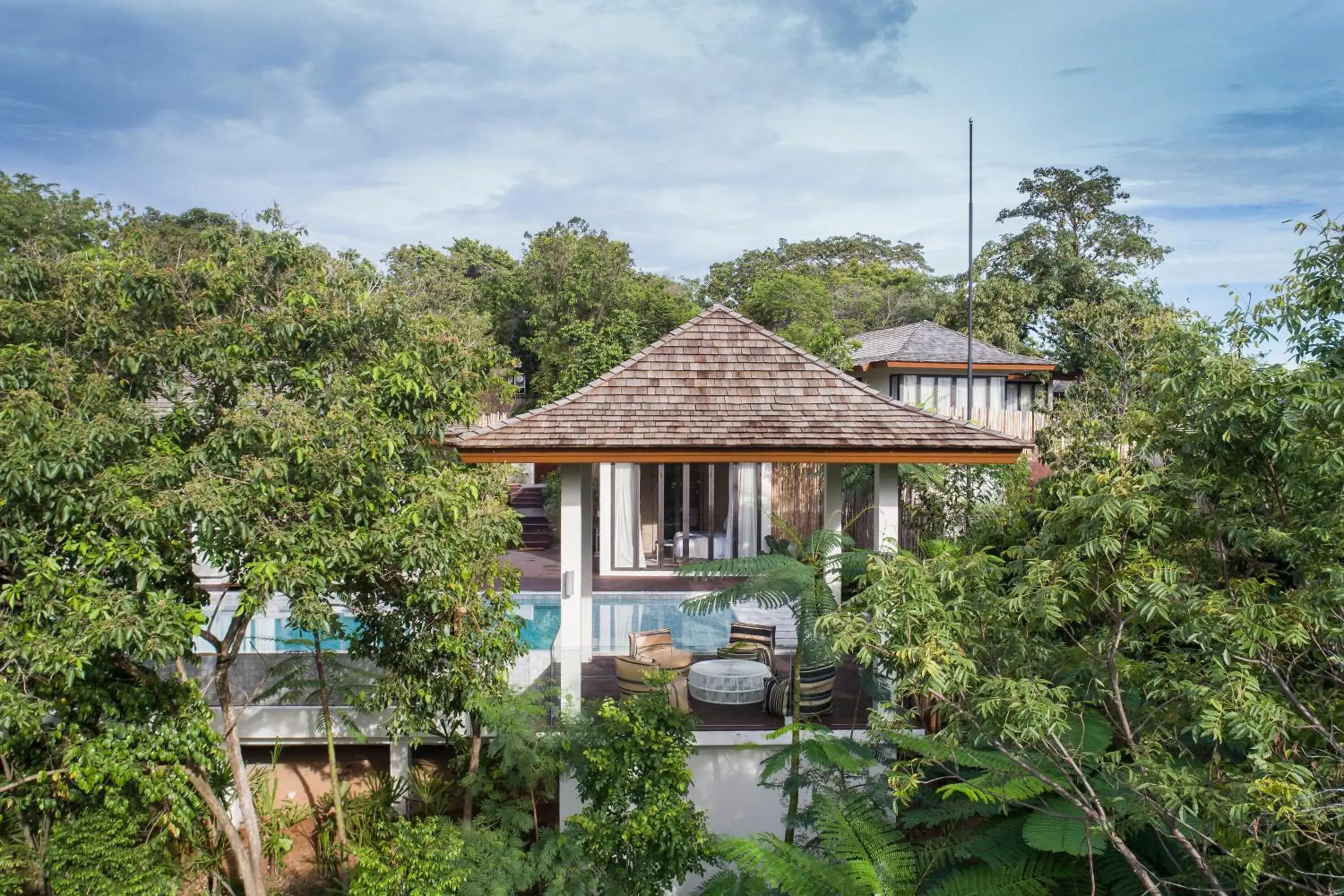 Bird's eye view in Cape Fahn Hotel Samui Bird's eye view in Cape Fahn Hotel Samui