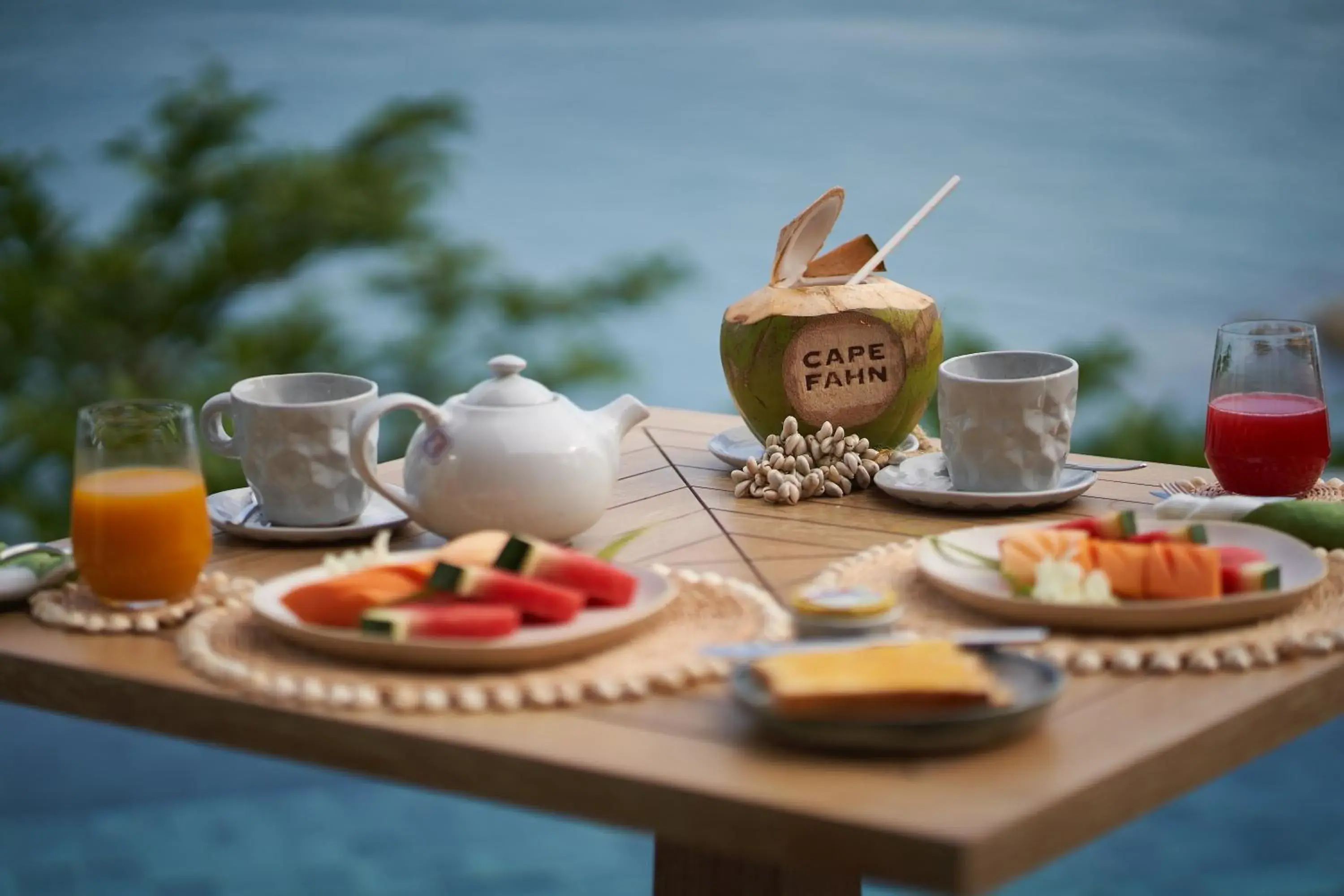 Breakfast in Cape Fahn Hotel Samui Breakfast in Cape Fahn Hotel Samui