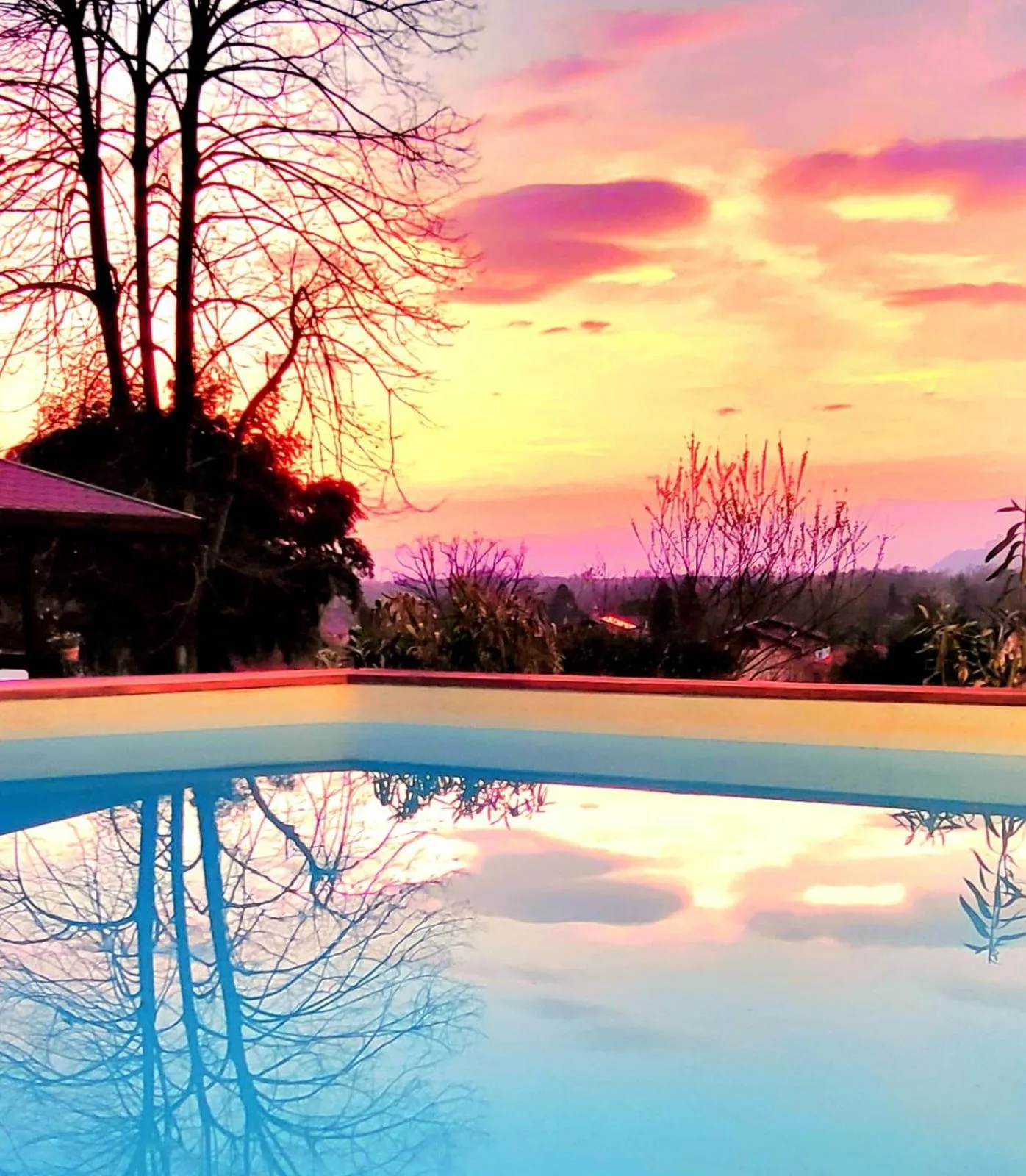 Sunset in B&B Relais Cascina al Campaccio