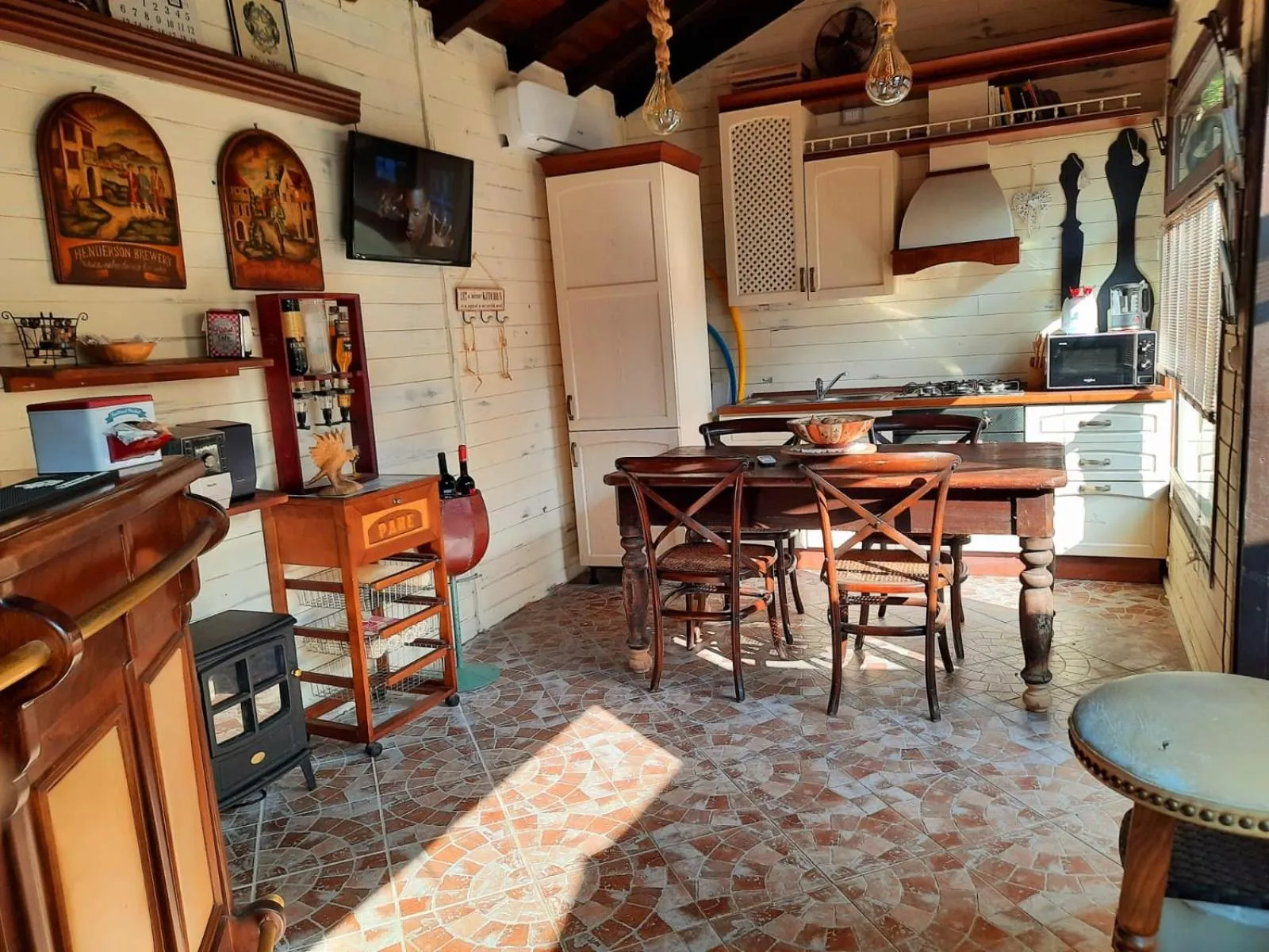 Kitchen or kitchenette in B&B Relais Cascina al Campaccio