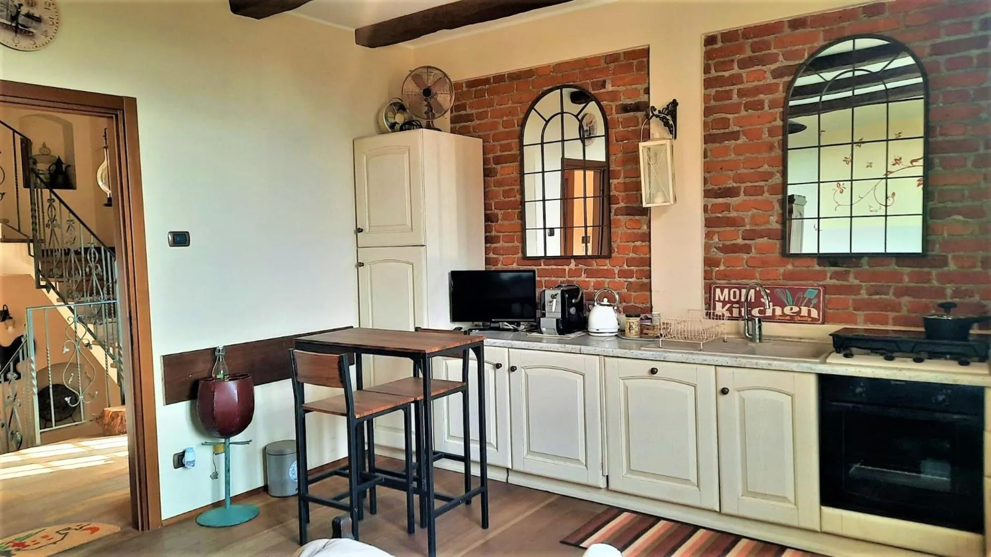 Kitchen or kitchenette in B&B Relais Cascina al Campaccio