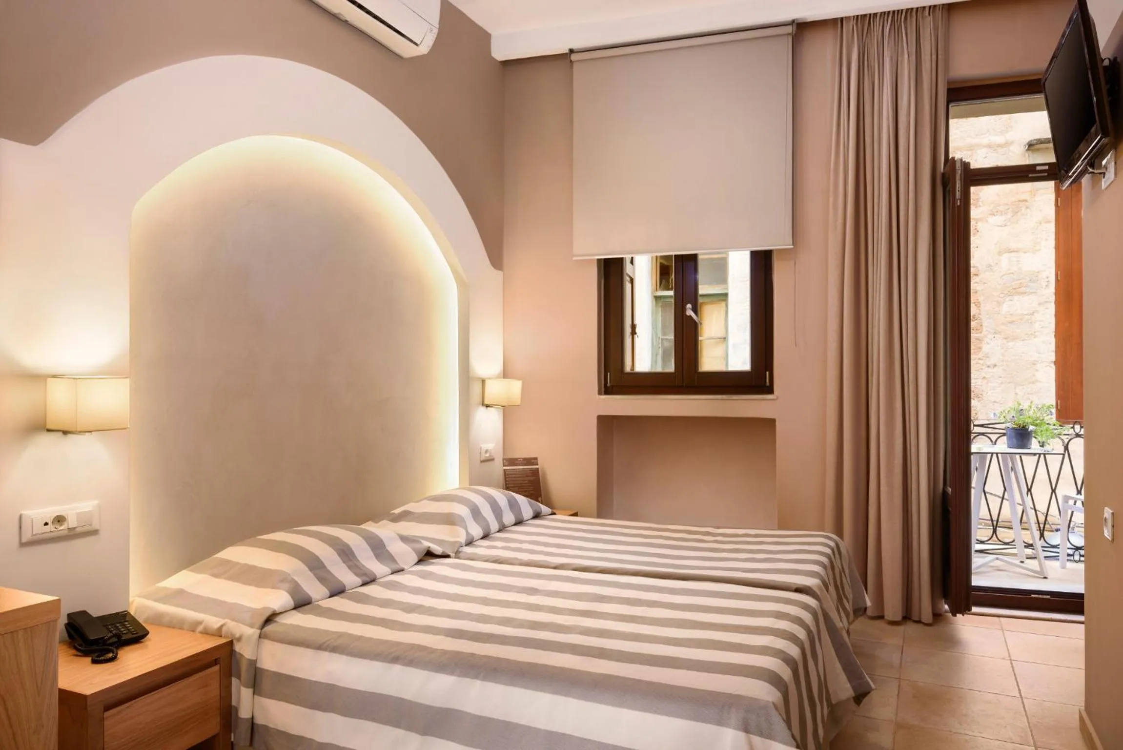 Double or Twin Room with Balcony - single occupancy in Morfeas Hotel