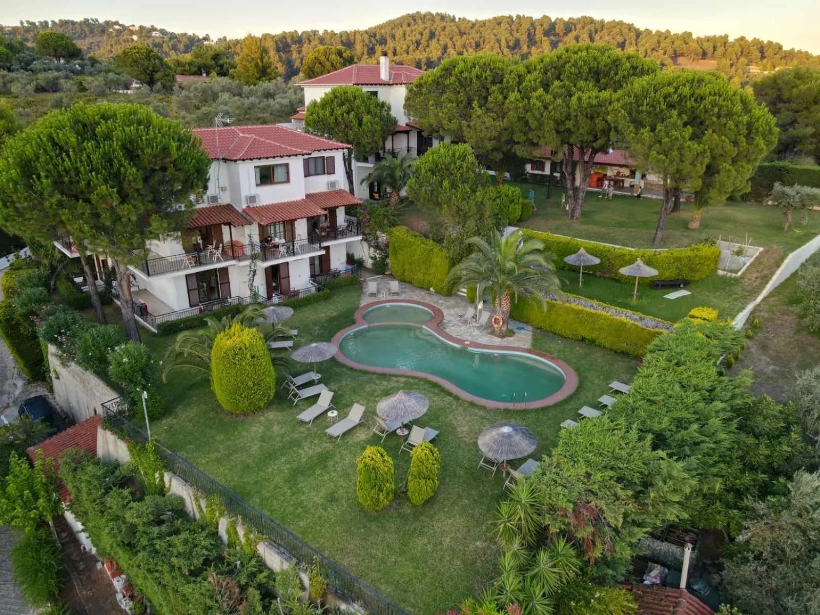 Bird's eye view in Villa Xanthippi