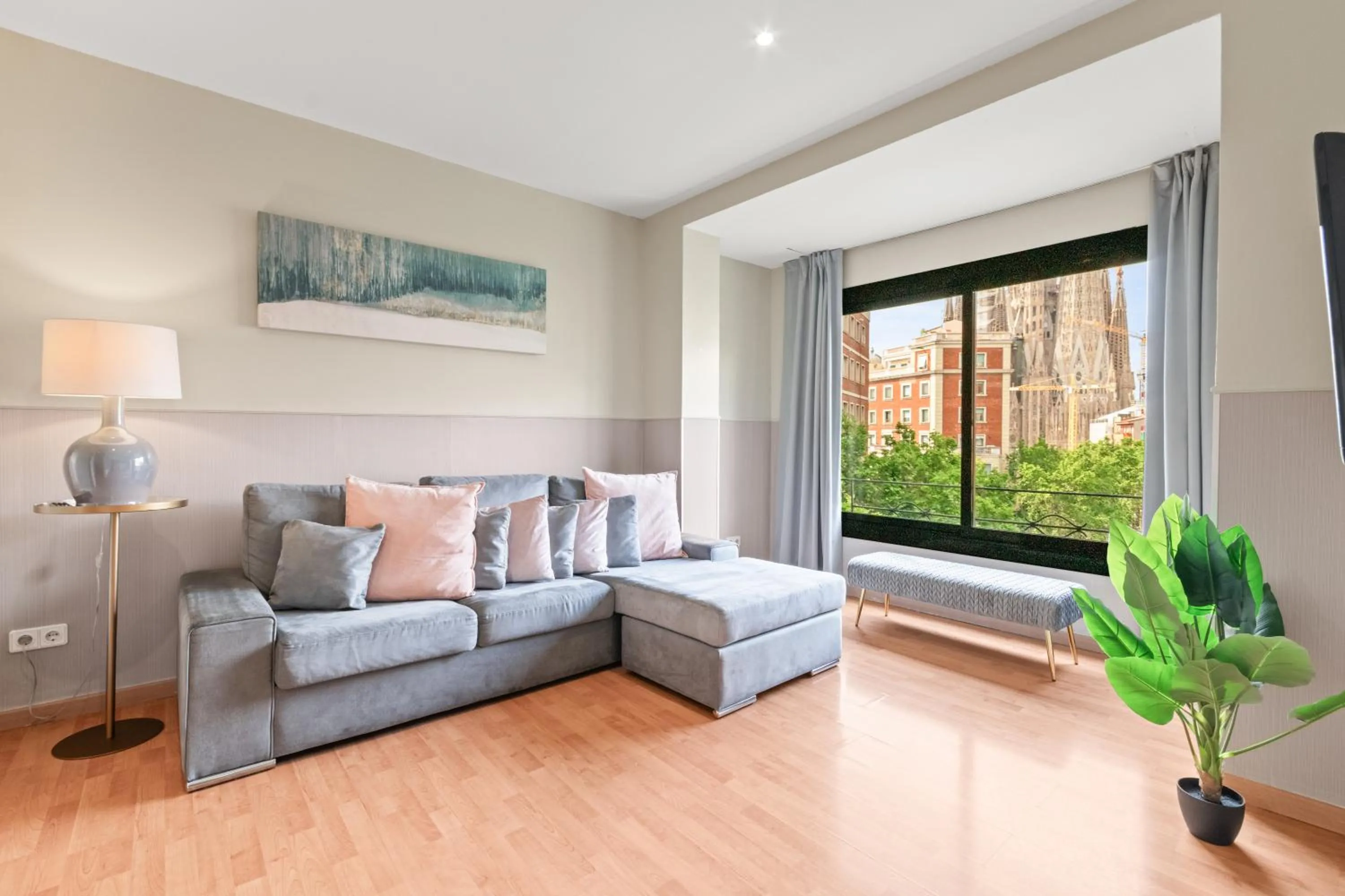 Living room in Suite Home Sagrada Familia