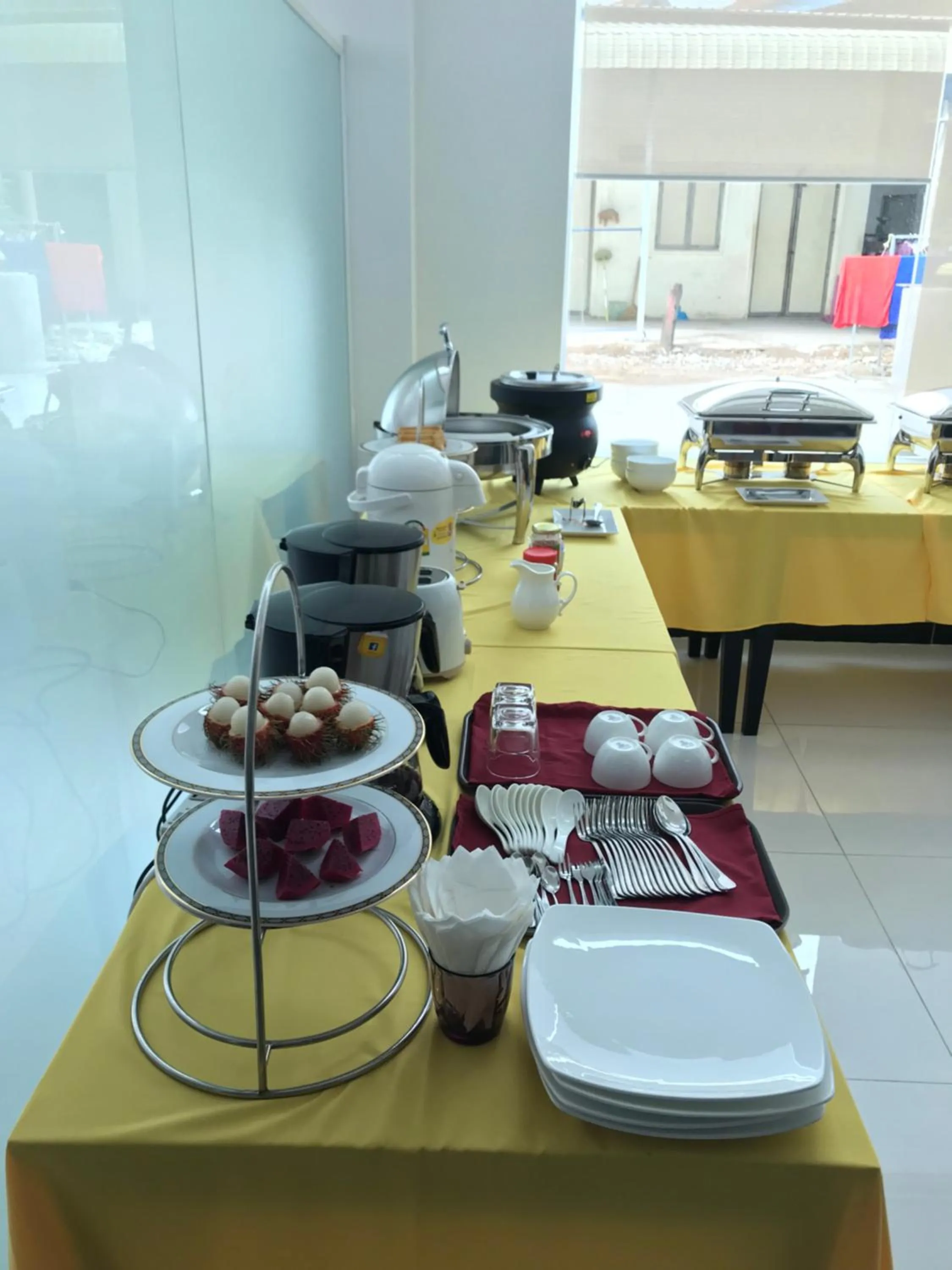 Buffet breakfast in Apple Hotel Two - Near Phnom Penh Airport