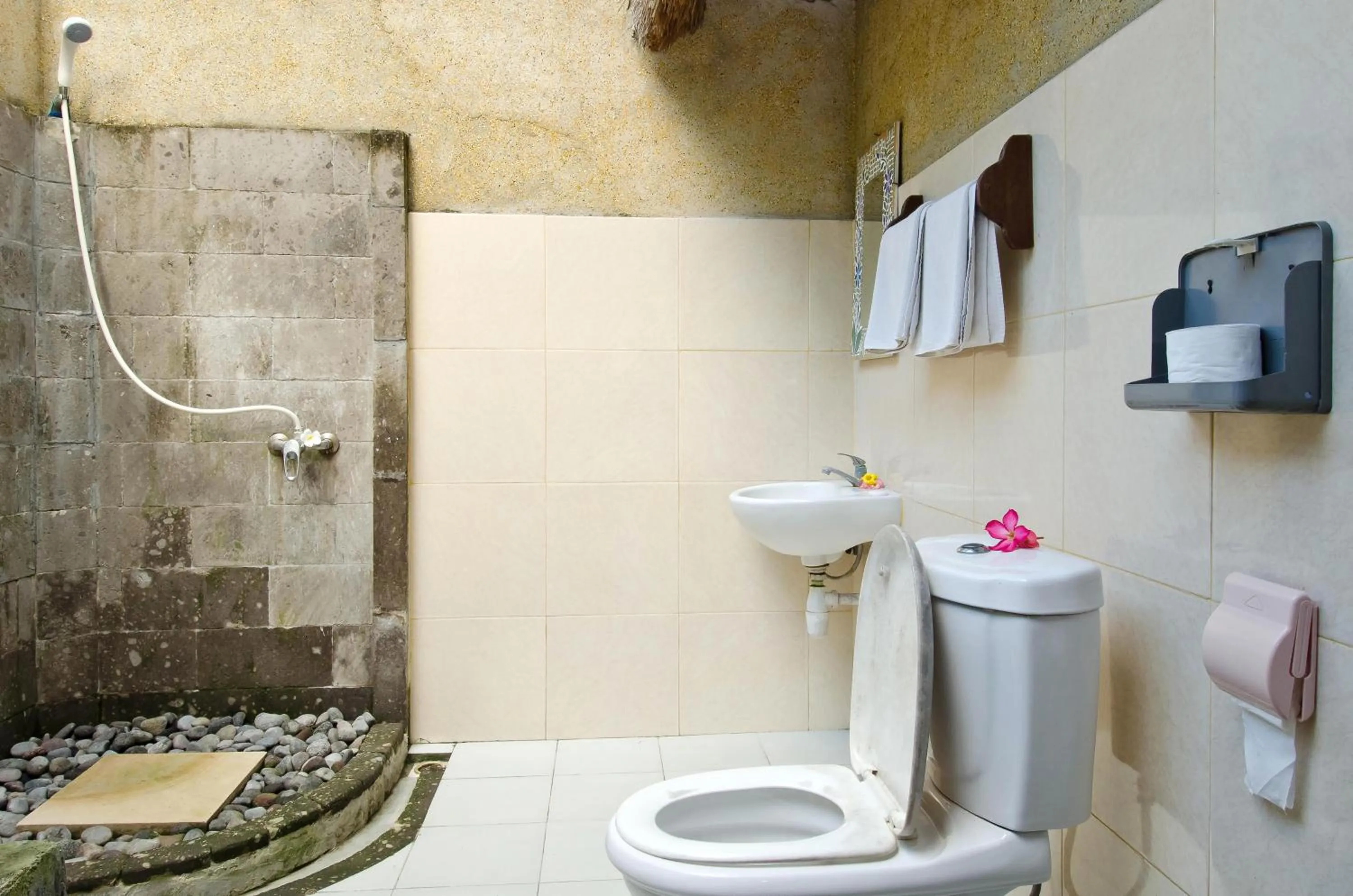 Bathroom in Lumbung Bali Huts