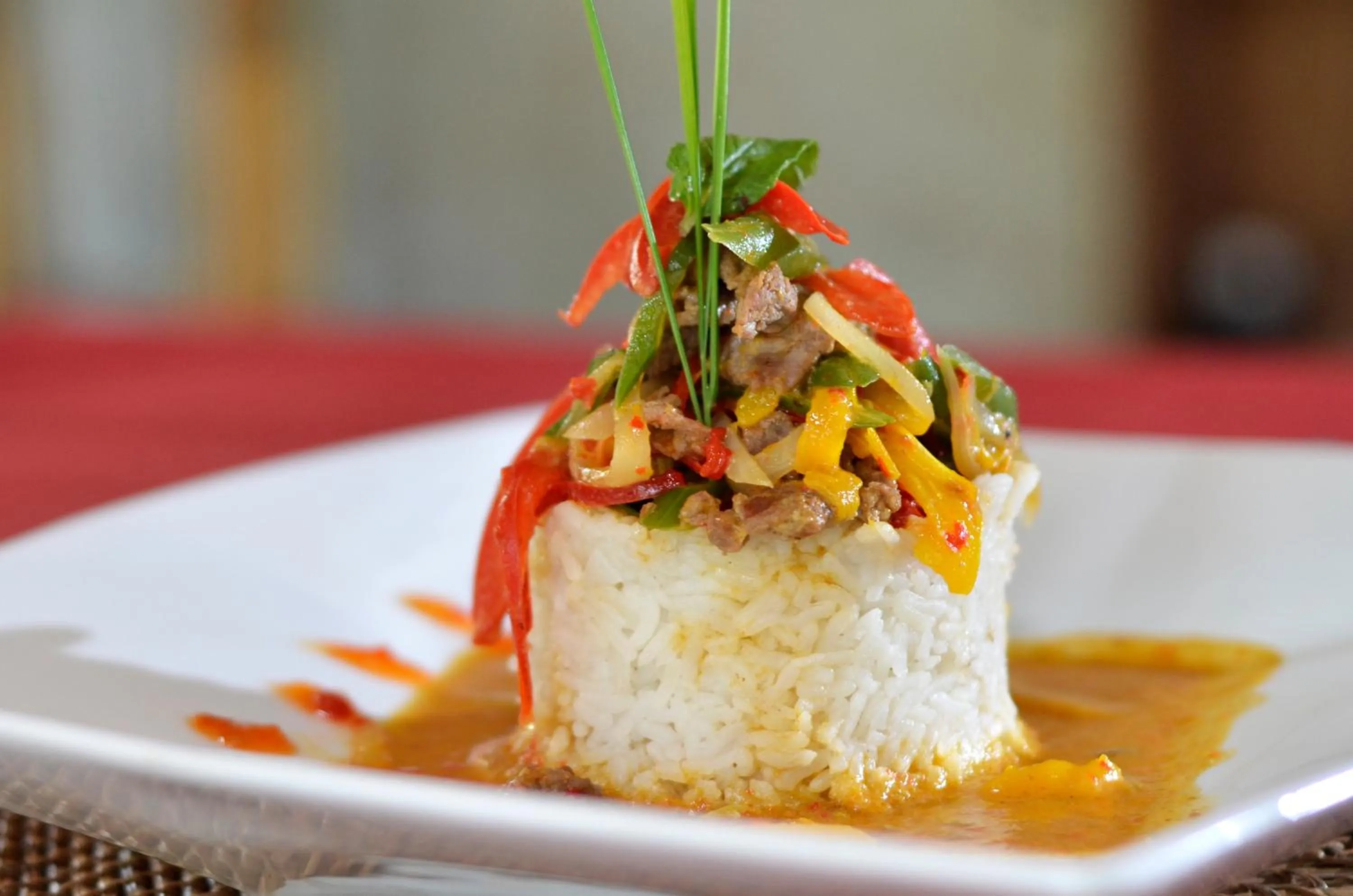 Food and drinks in Lumbung Bali Huts