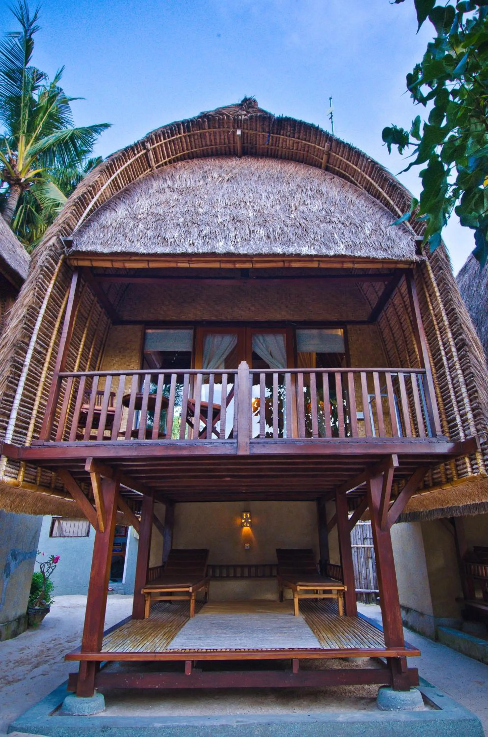 Balcony/Terrace in Lumbung Bali Huts