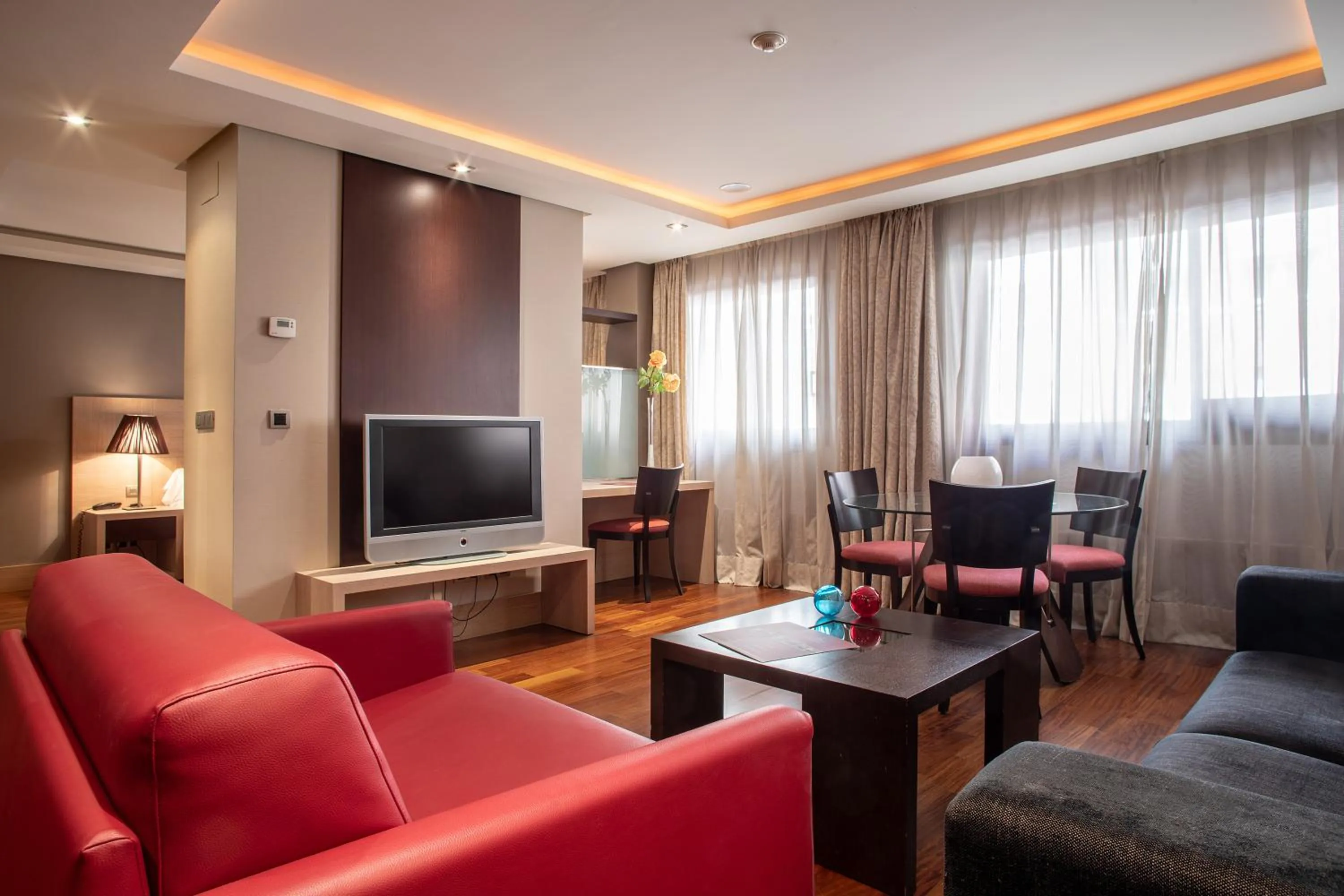 TV and multimedia in Washington Parquesol Suites & Hotel