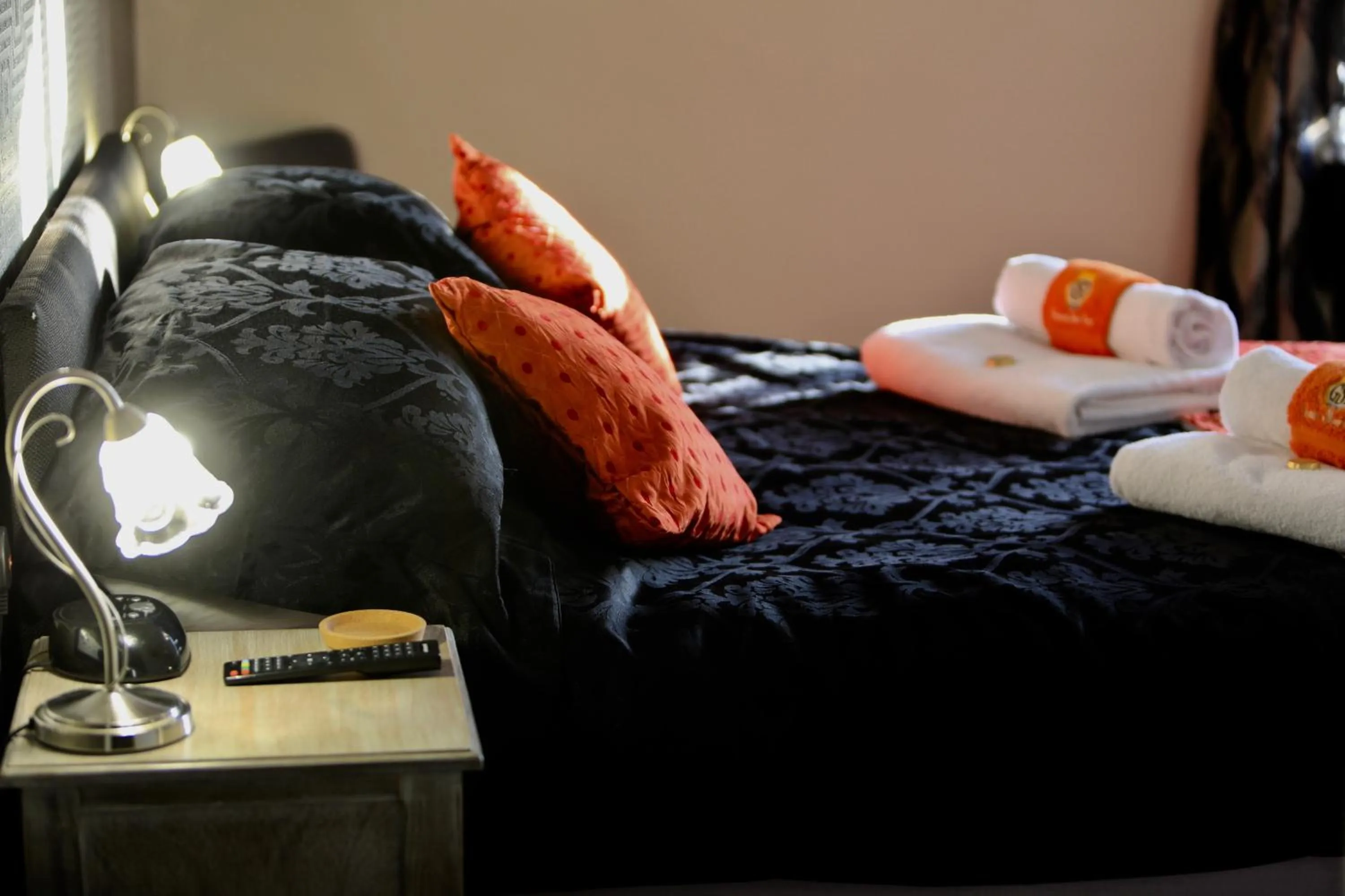 Bed in Grimscote Manor Hotel