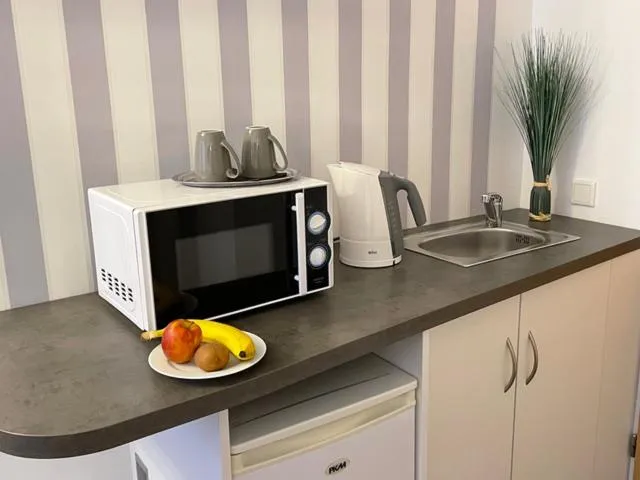 Kitchen or kitchenette in Hotel KAUP