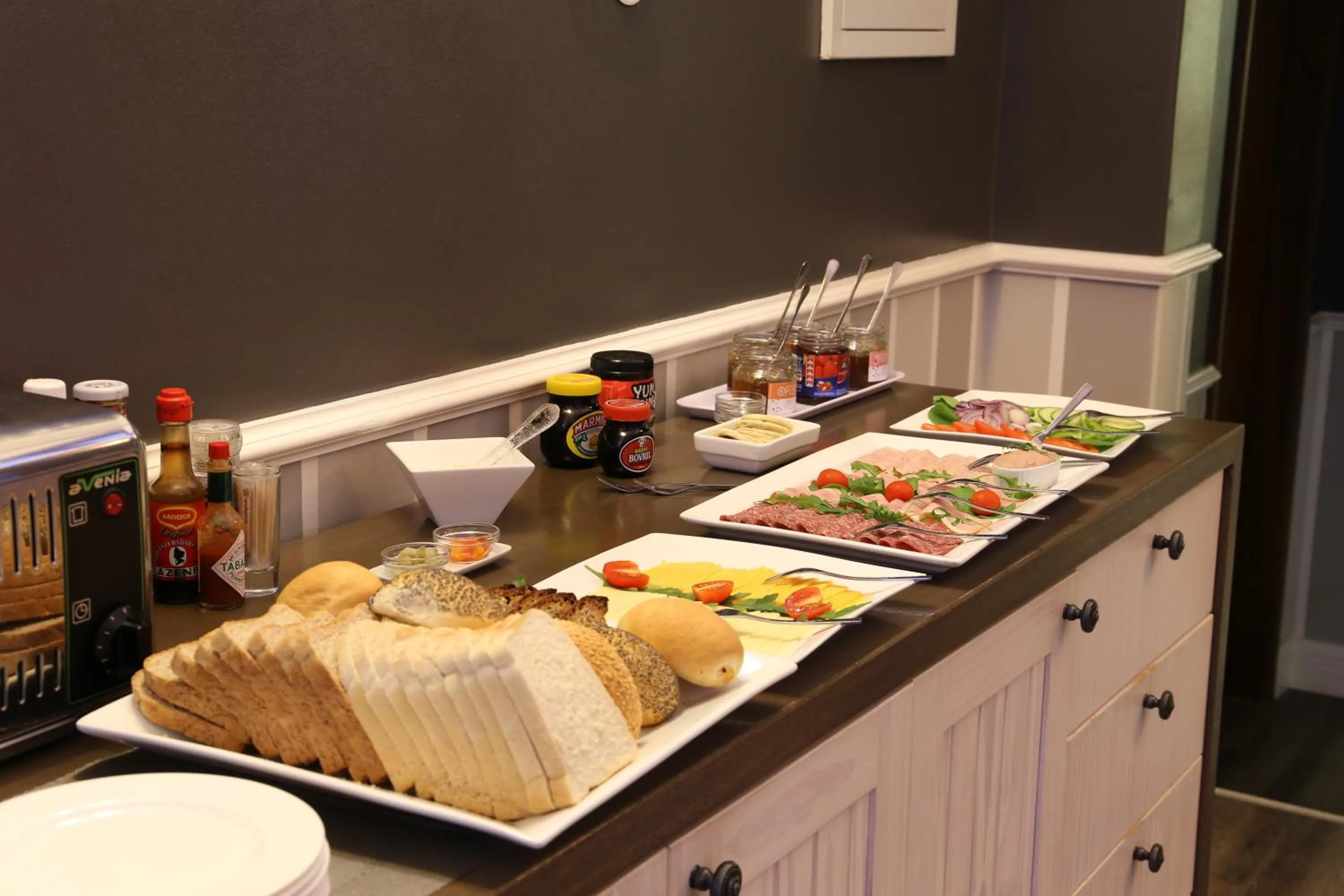 Continental breakfast in Namib Guesthouse