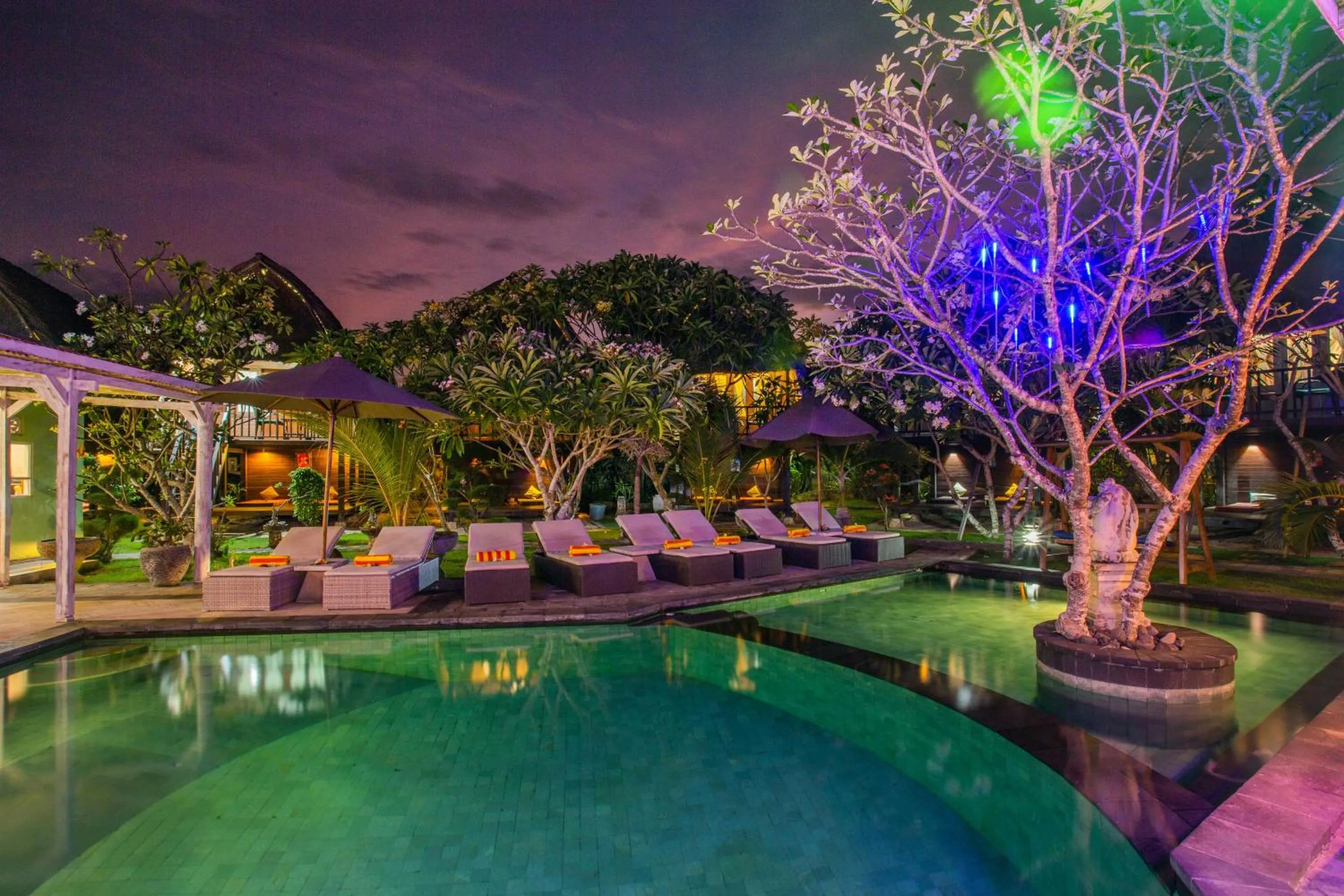 Swimming pool in Nanuk's Bungalows
