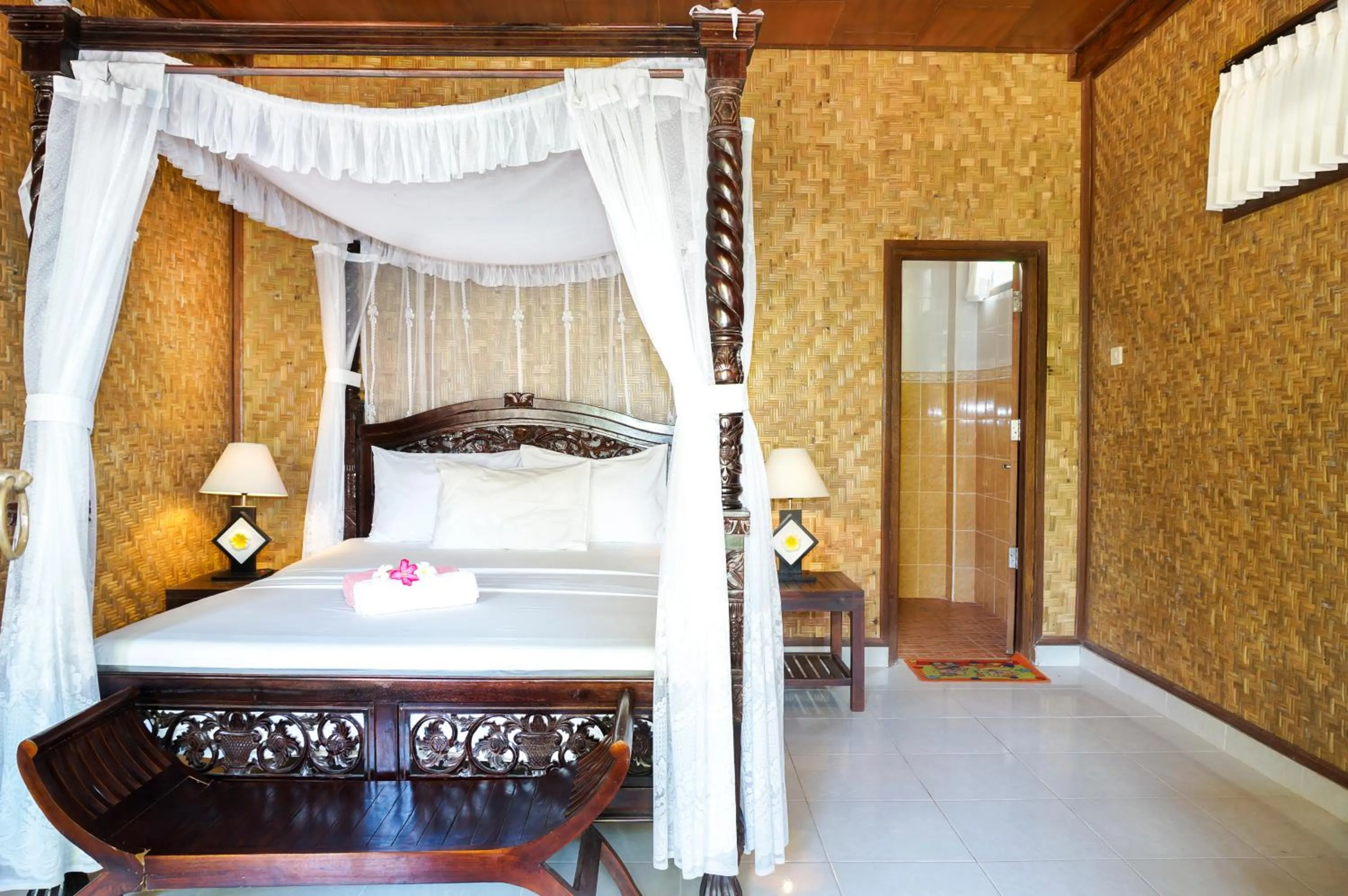 Bedroom, Bed in Bungalow No 7