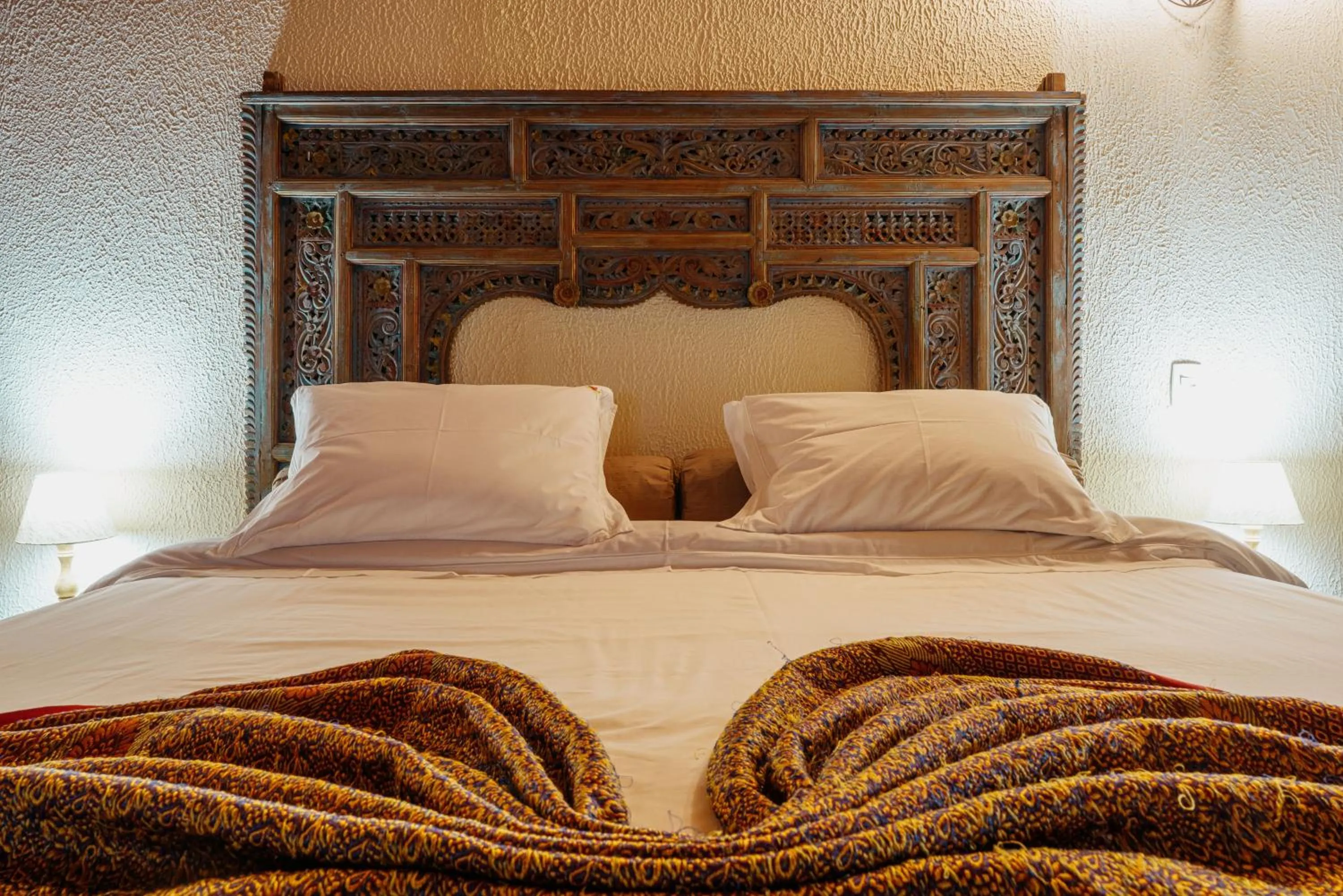 Bed in Pousada Ahavanoah