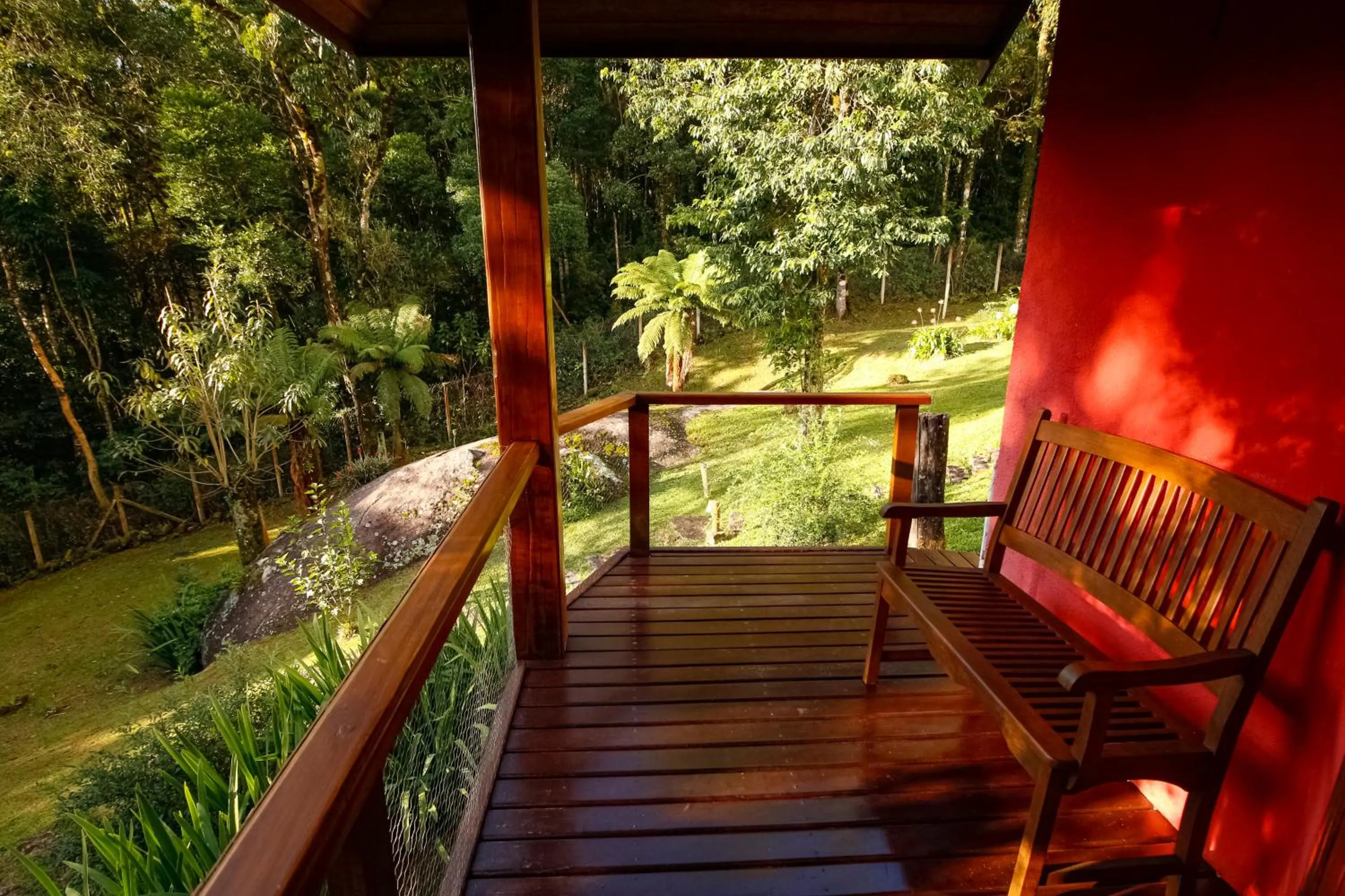 Garden view in Pousada Ahavanoah