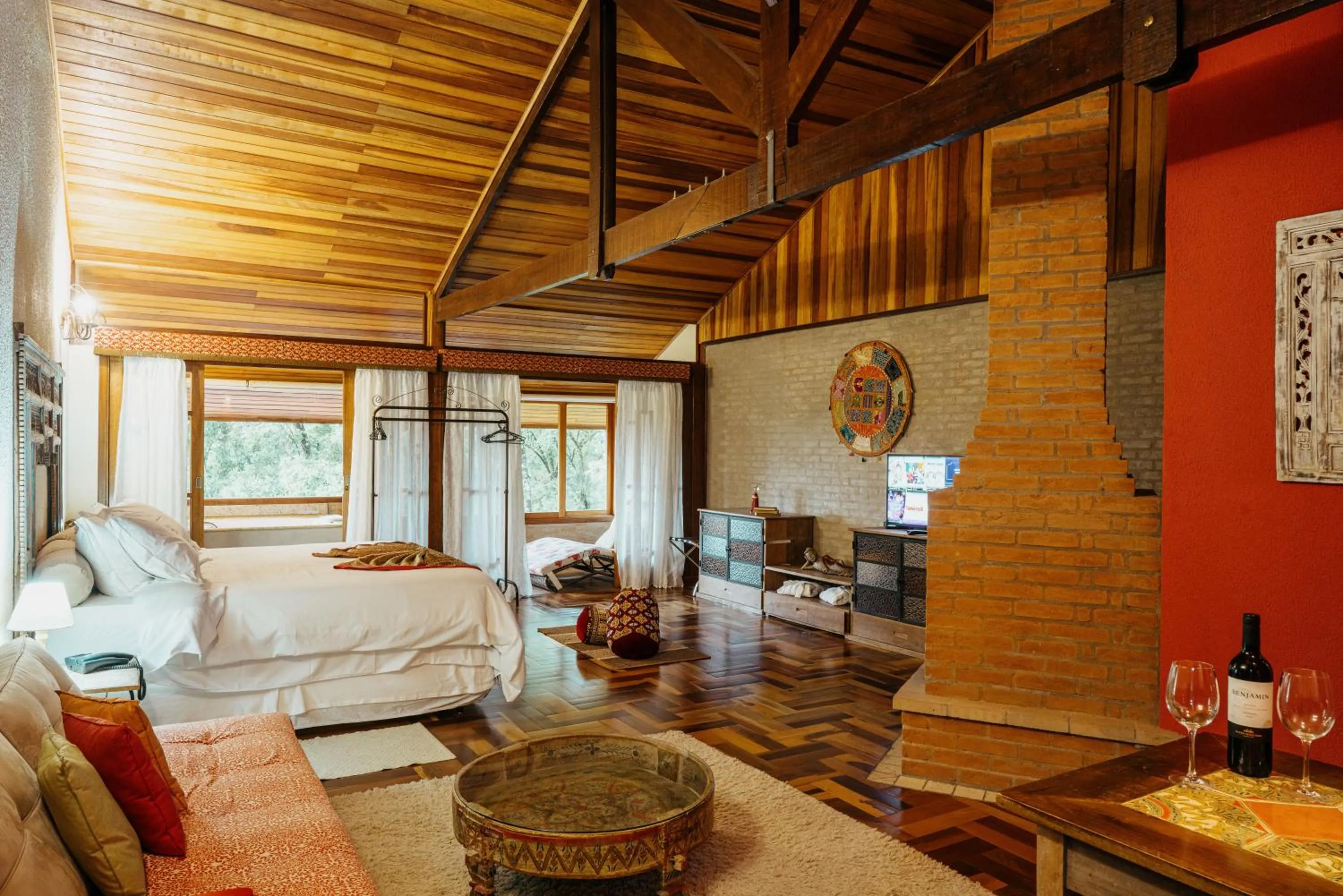 Bedroom, Bed in Pousada Ahavanoah