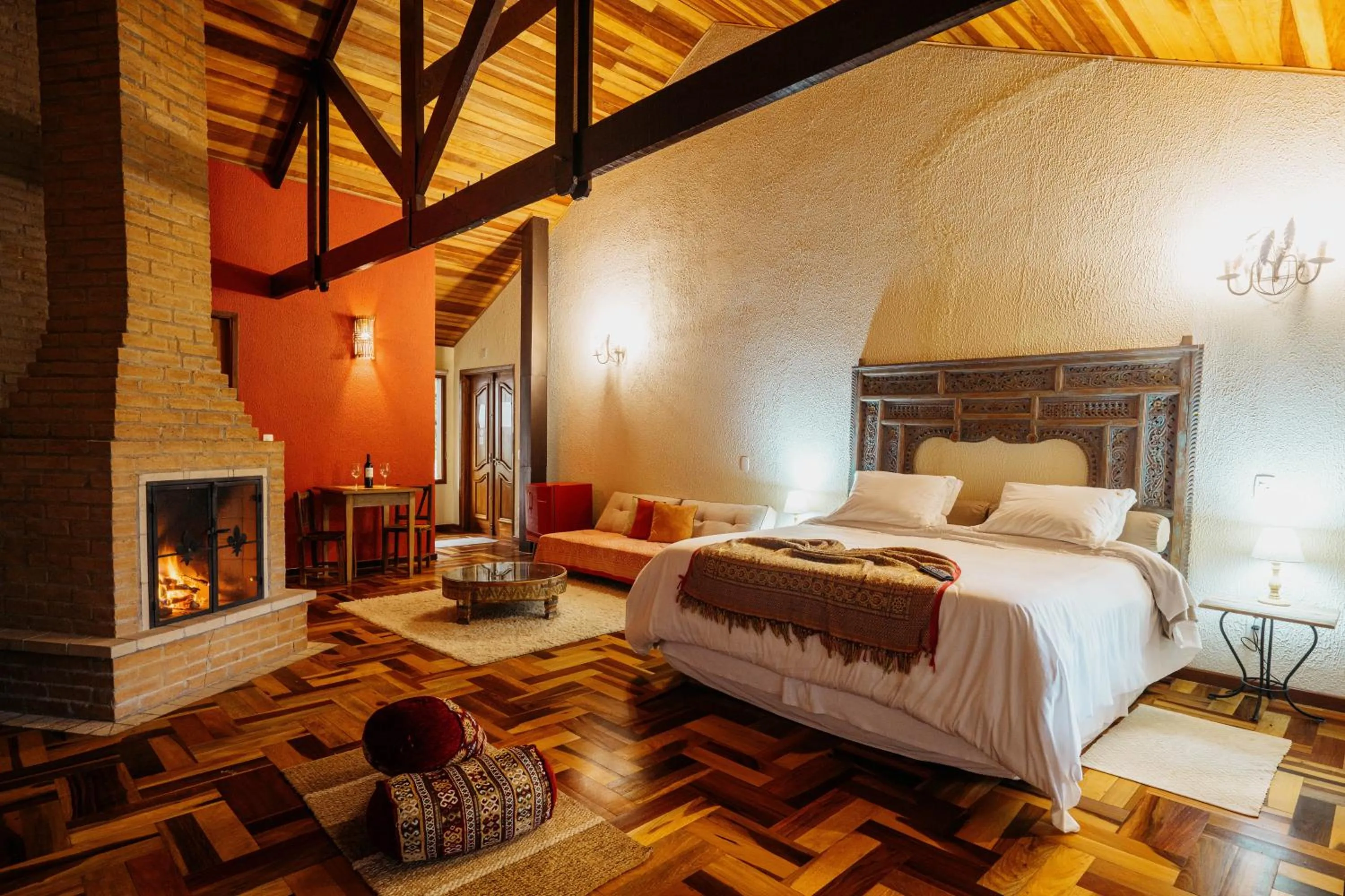 Bed in Pousada Ahavanoah