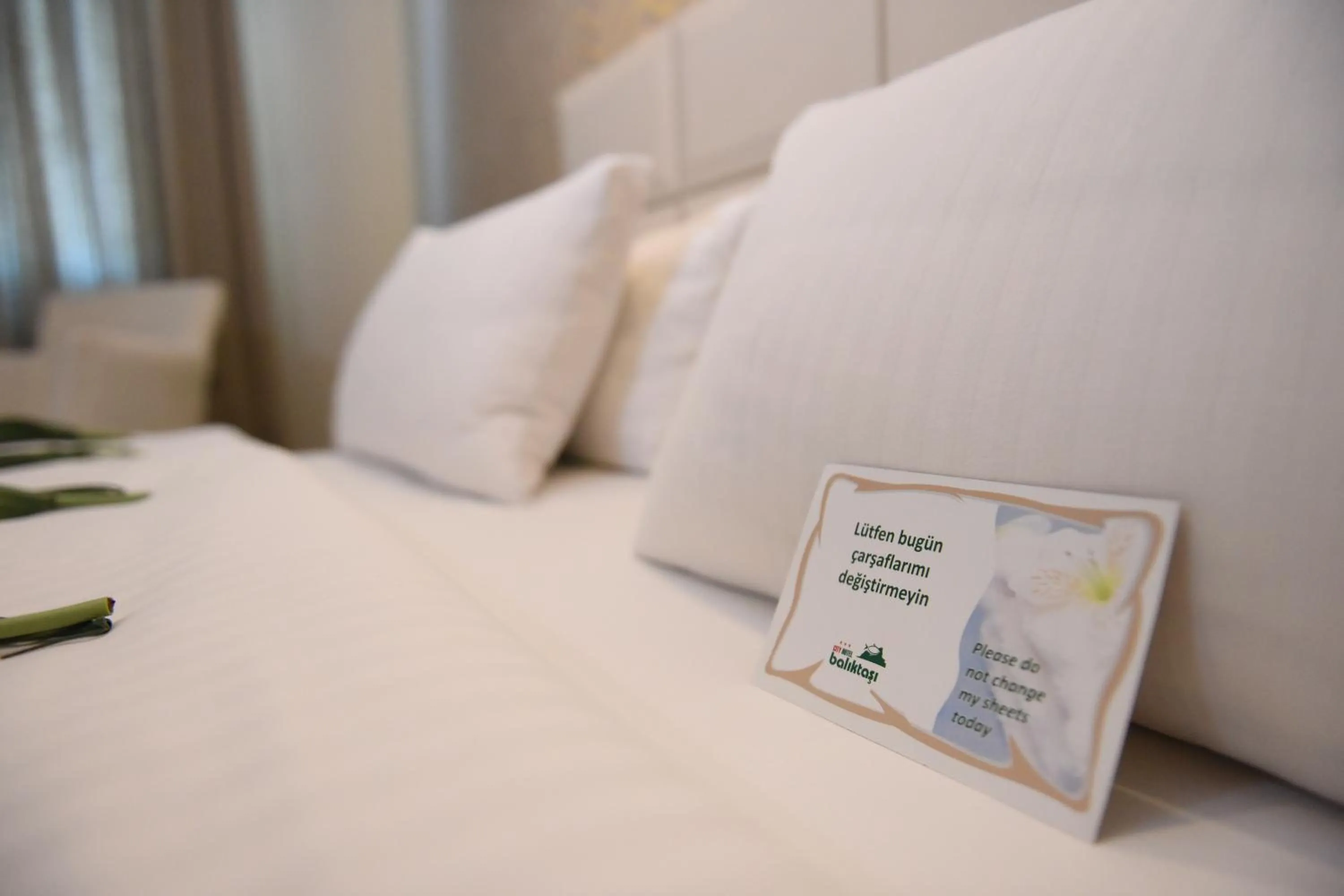 Bed in Baliktasi City Hotel & Spa