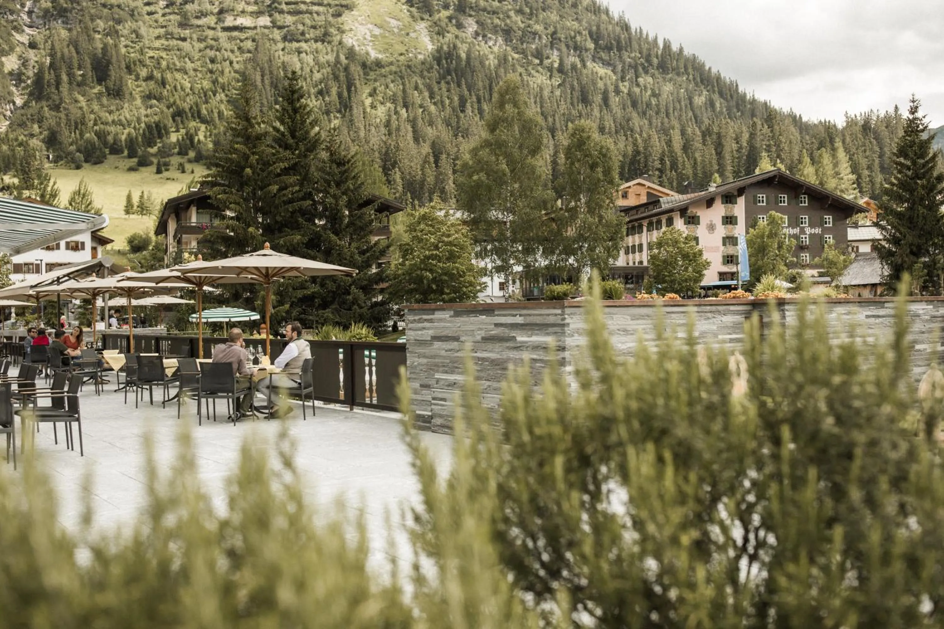 Balcony/Terrace in Hotel Arlberg Lech