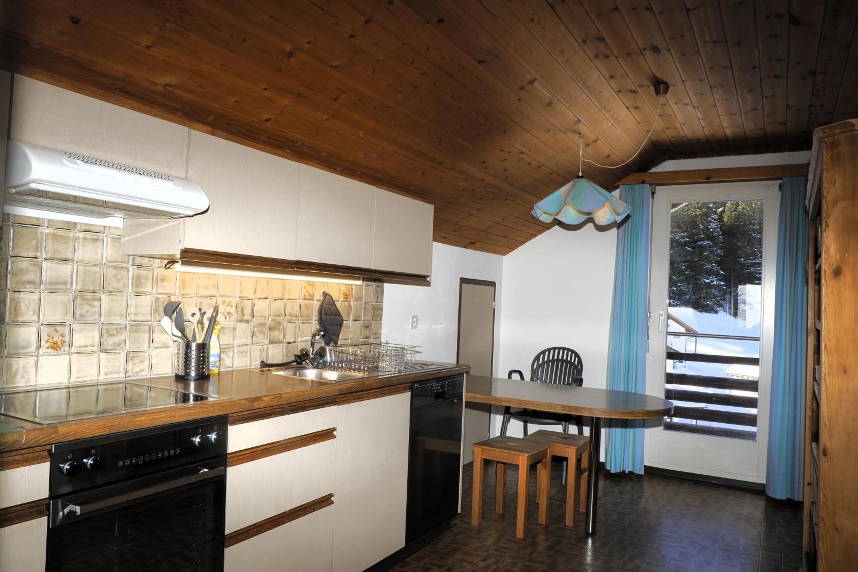 kitchen in Hotel Alpina Parpan