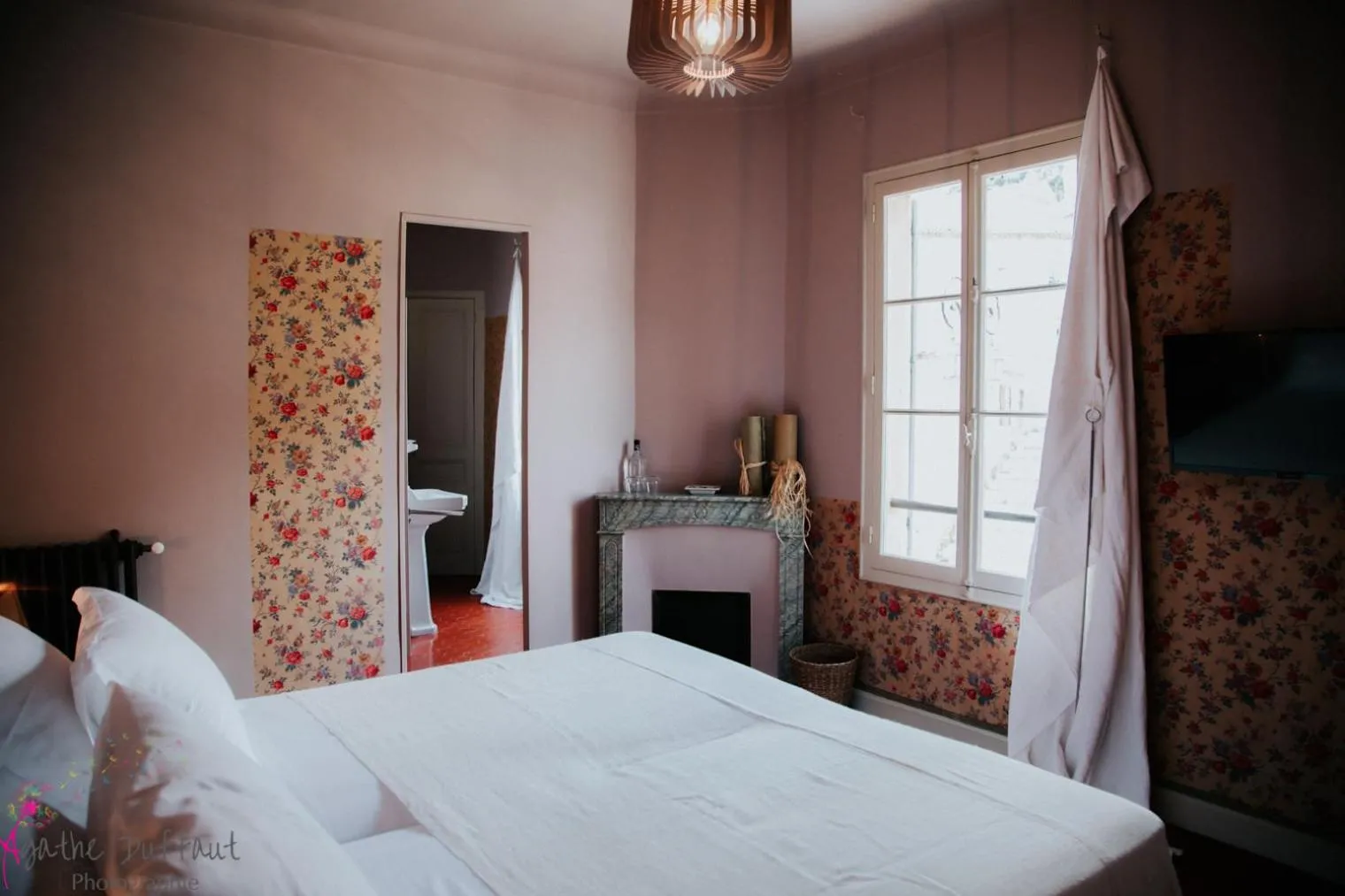 Bed in Hôtel particulier des Jasmins