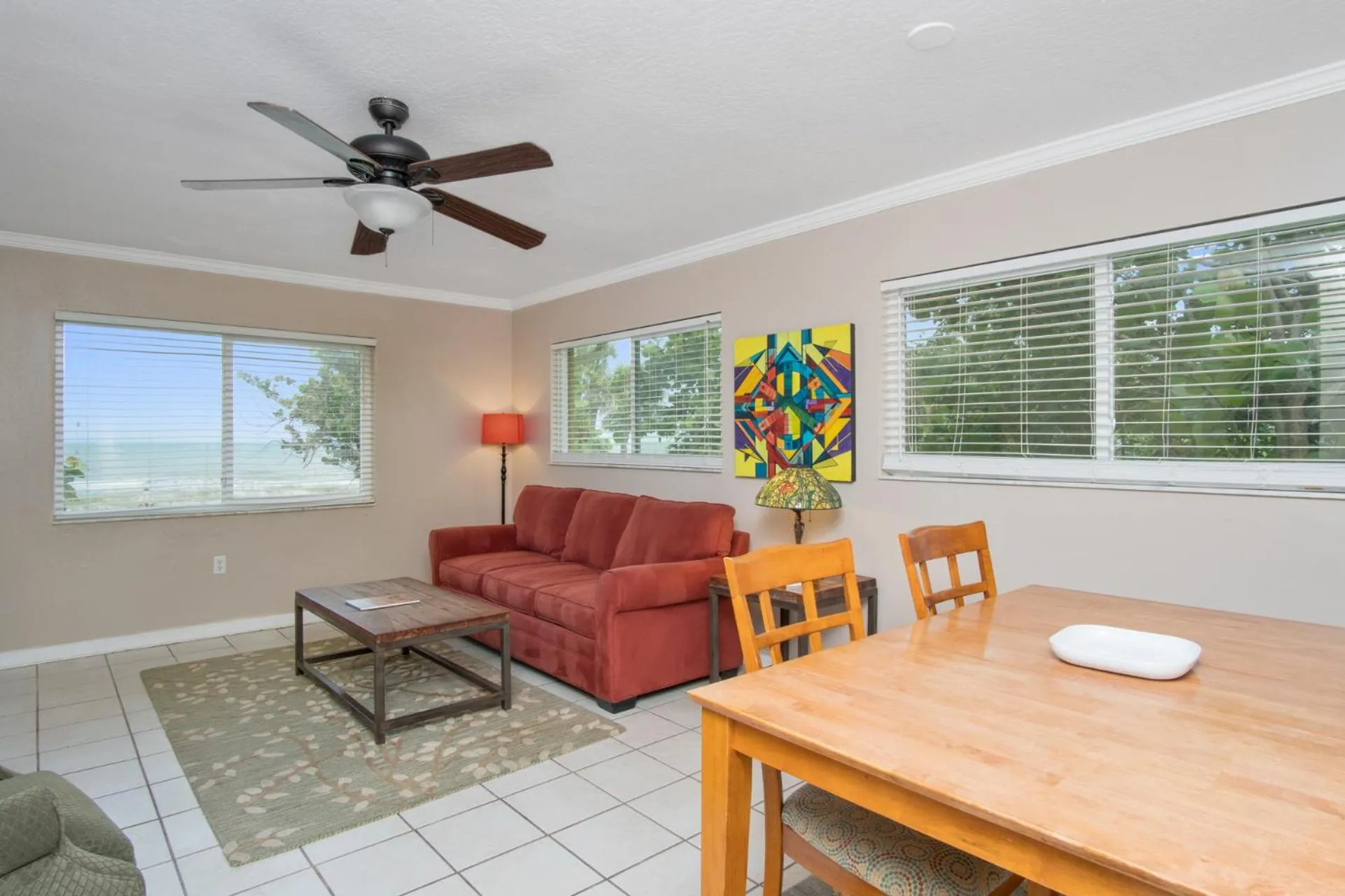 Living room in Beach Place Guesthouses