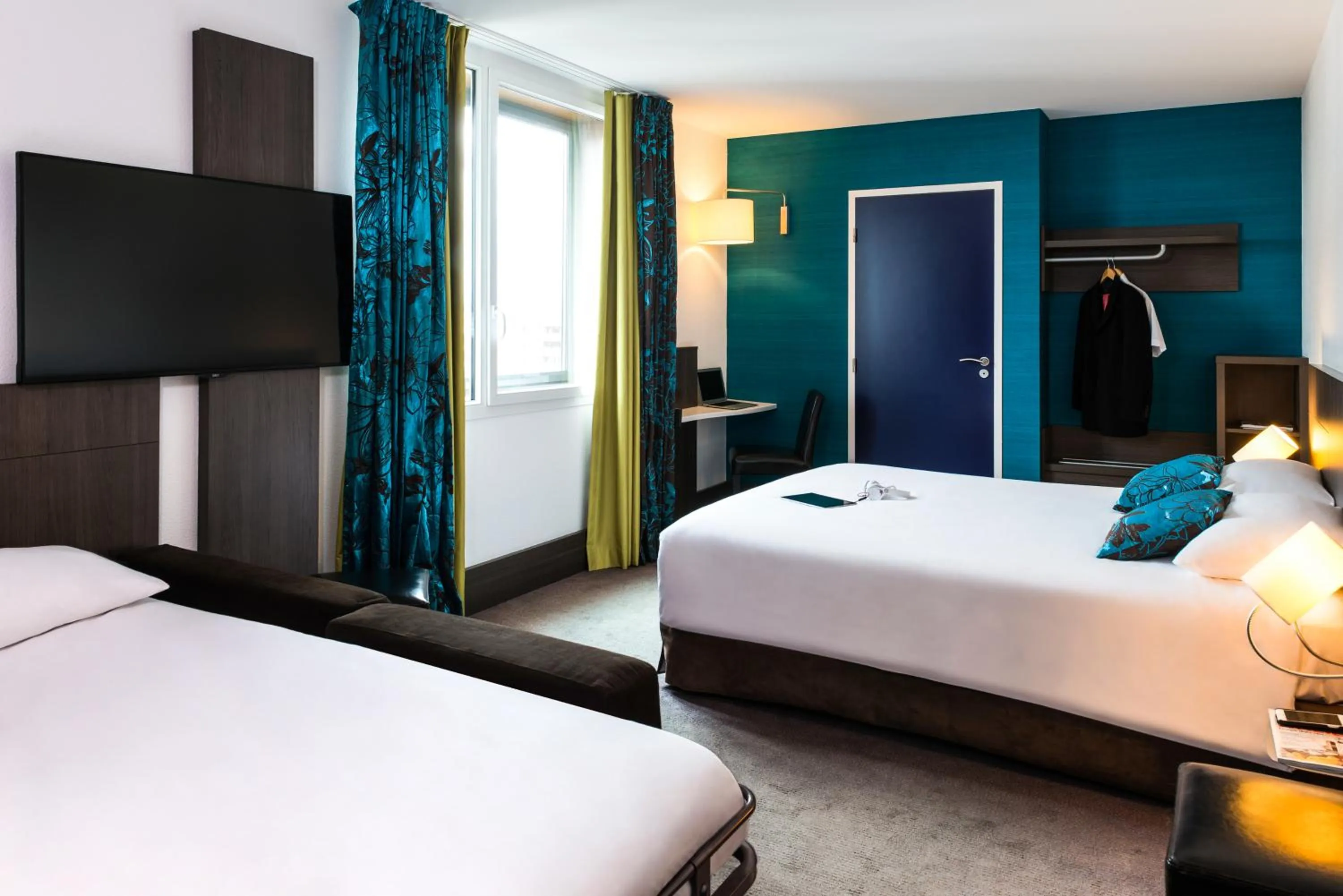 Bedroom, Bed in Ibis Styles Lyon Centre - Gare Part Dieu