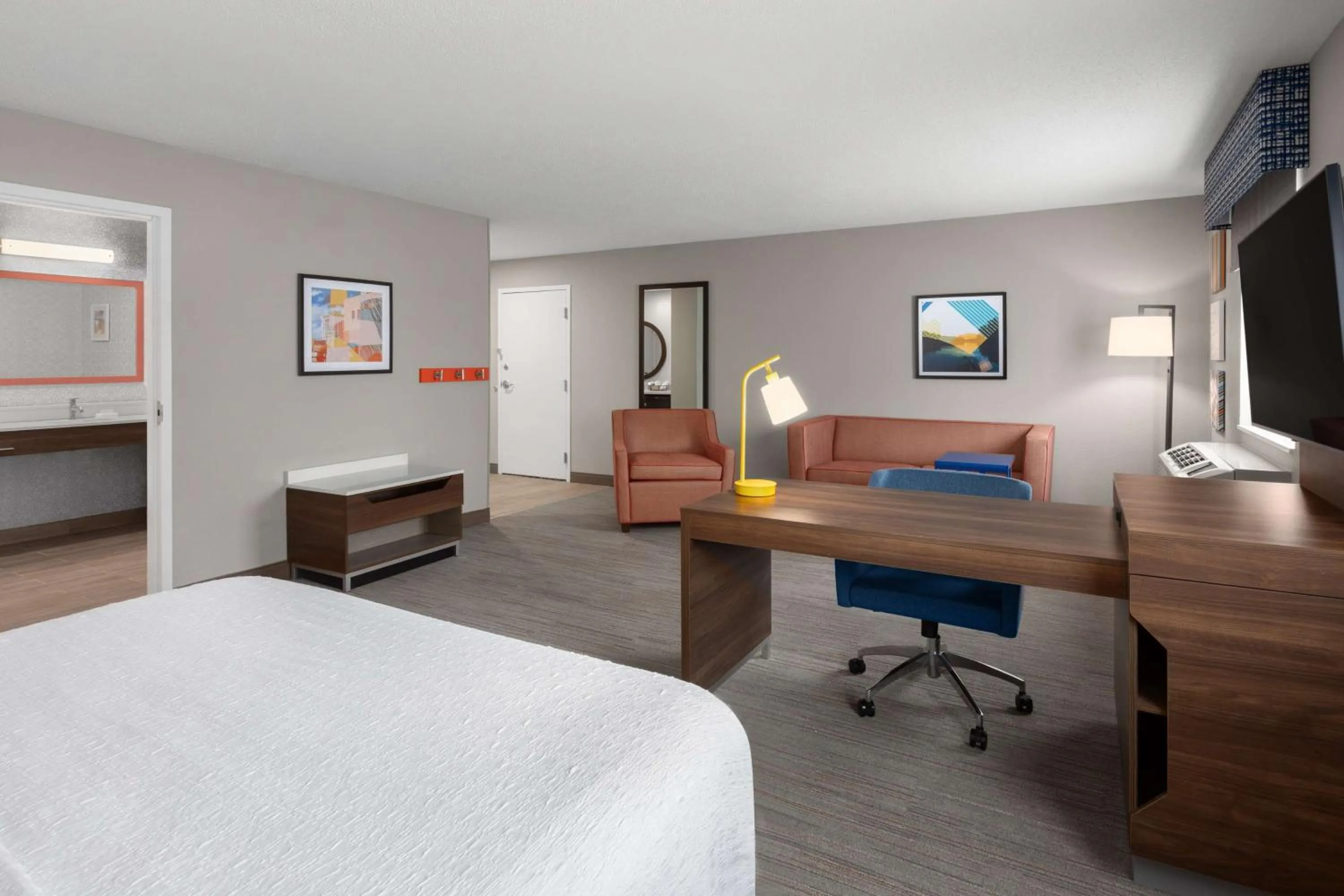 Bedroom, Bed in Hampton Inn & Suites Saginaw