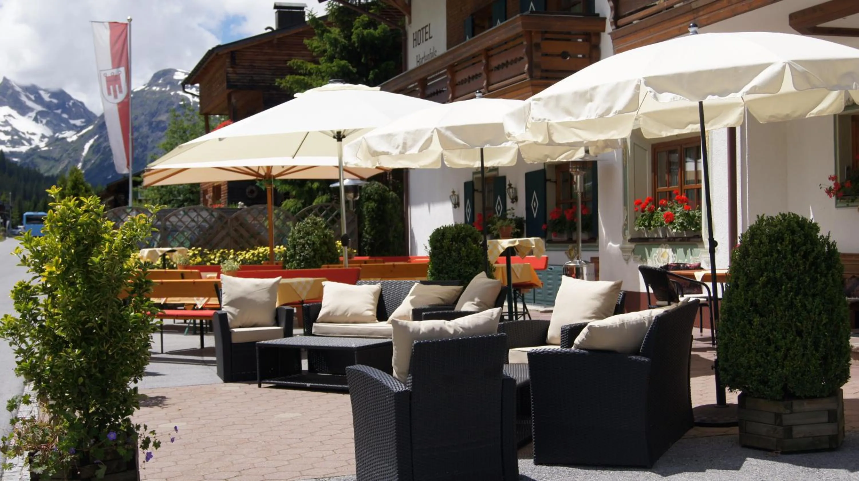 Patio in Hotel Hartenfels