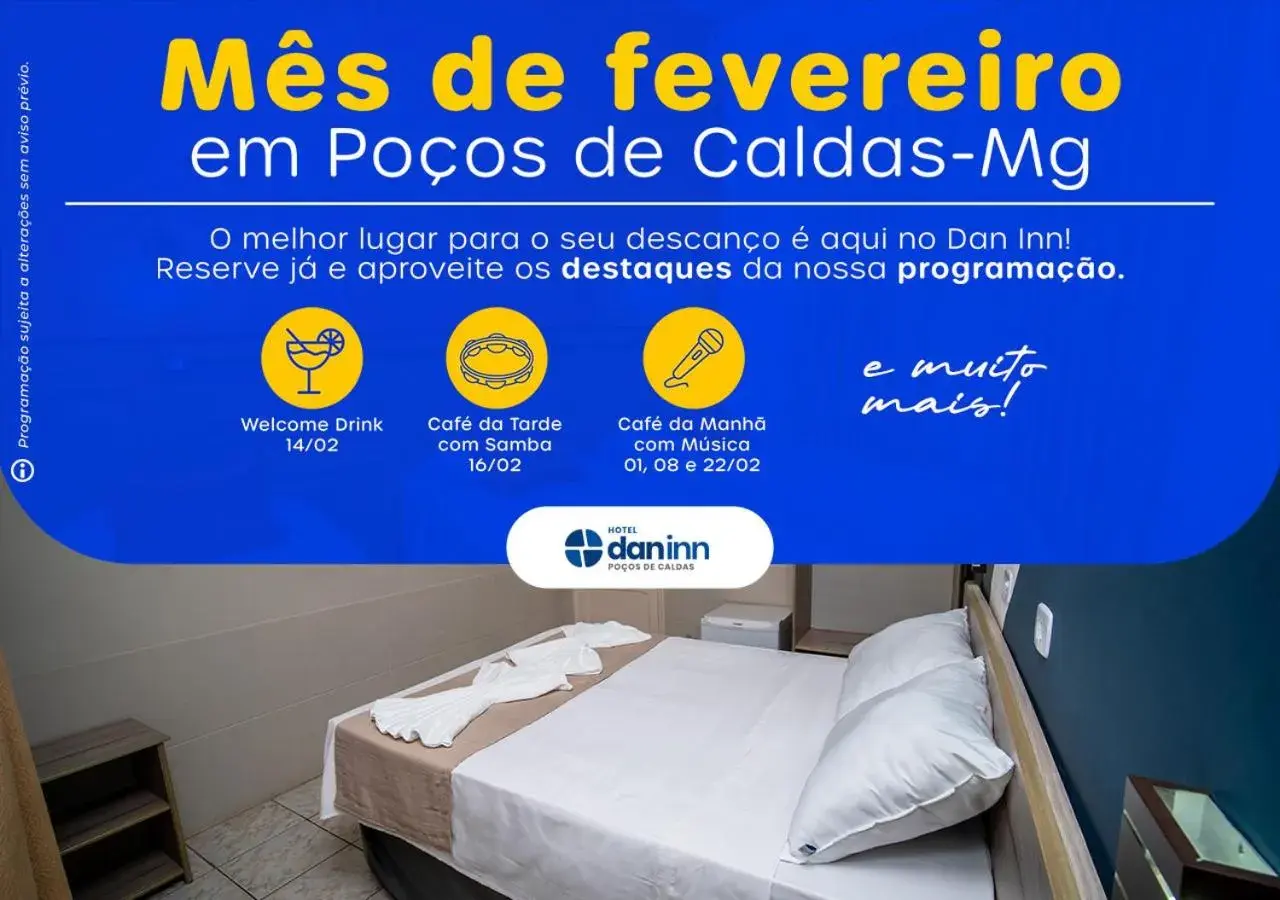 Activities, Bed in Hotel Dan Inn Poços de Caldas - A melhor localização do Centro by Nacional Inn Activities, Bed in Hotel Dan Inn Poços de Caldas - A melhor localização do Centro by Nacional Inn