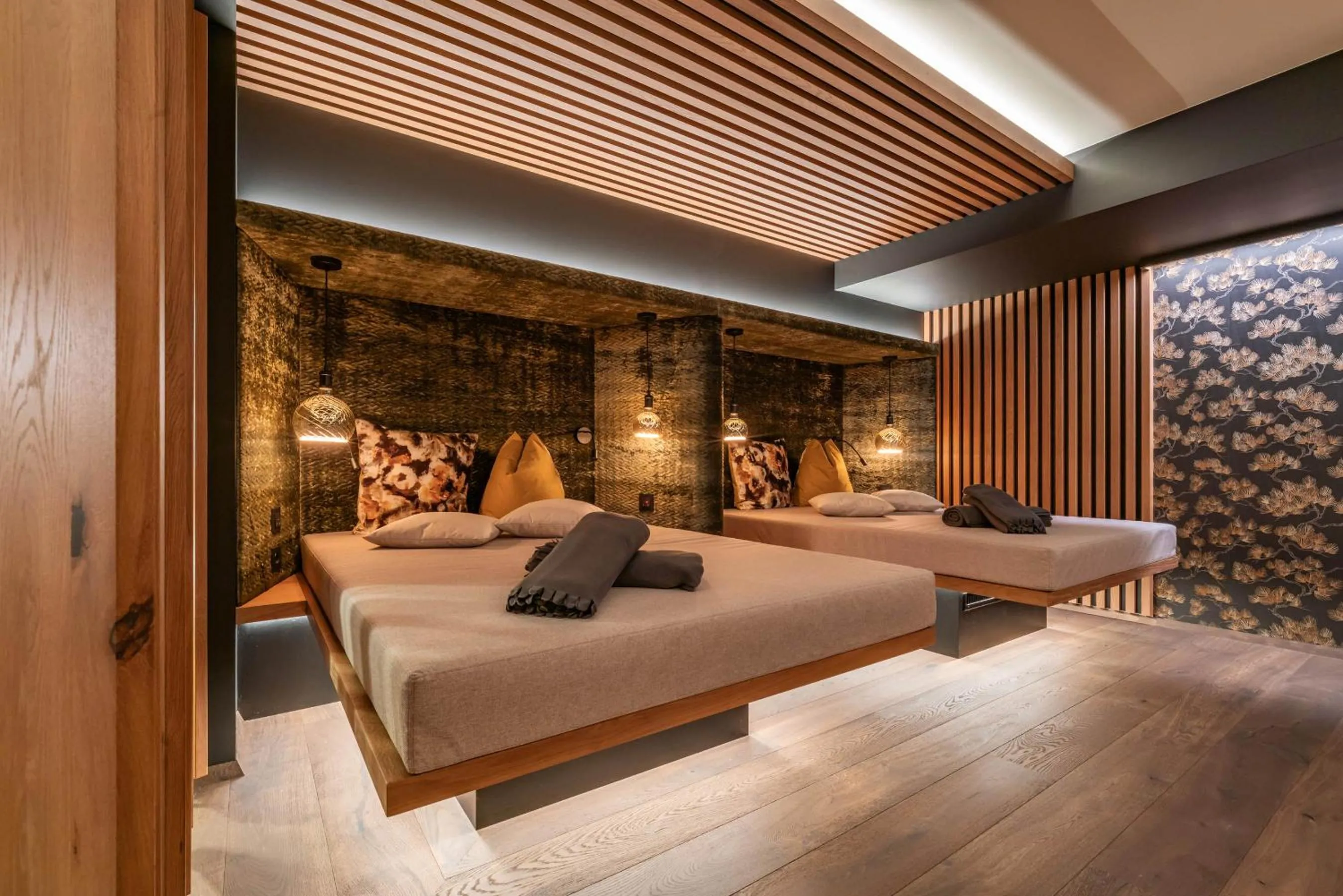 Sauna, Bed in Hotel Pramstraller