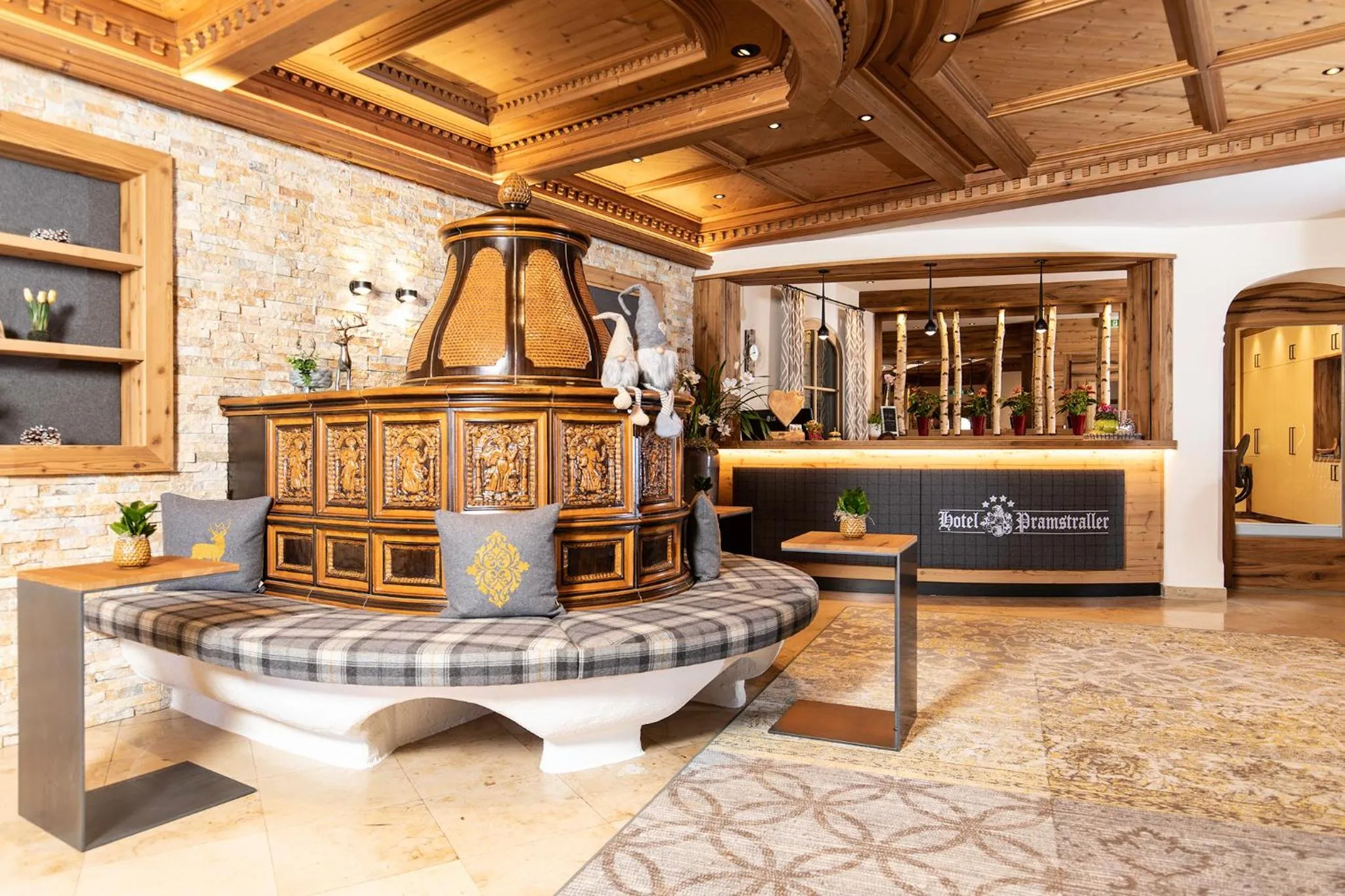 Lobby or reception in Hotel Pramstraller