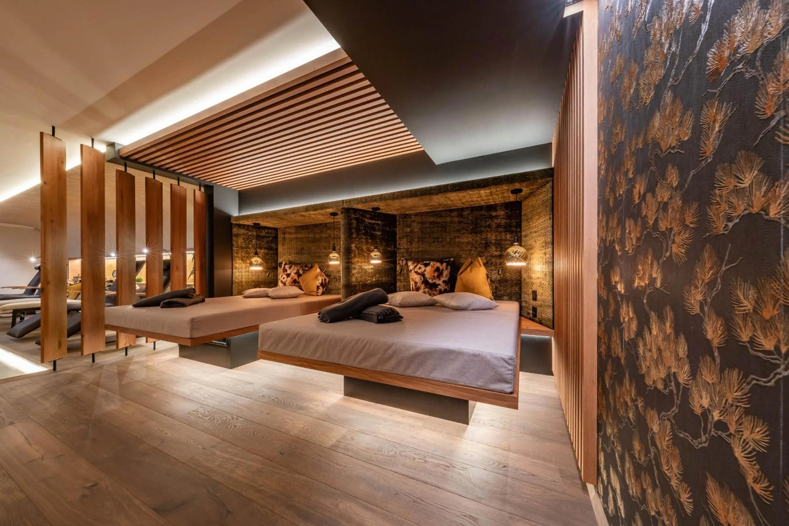 Sauna, Bed in Hotel Pramstraller