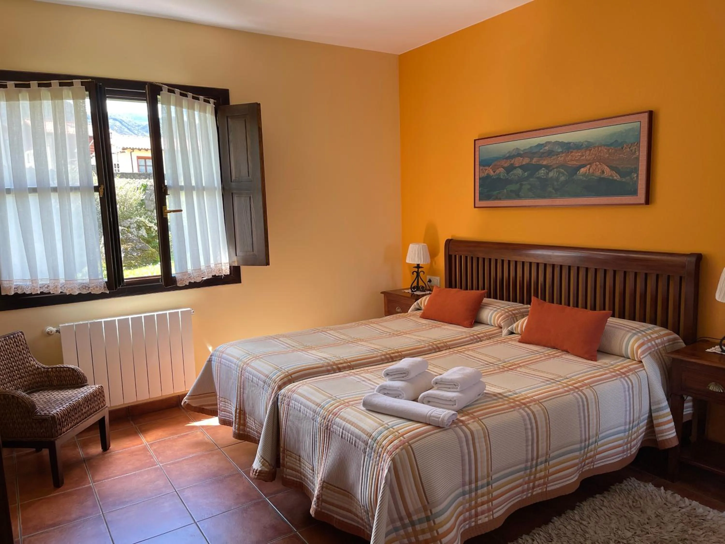 Bed in Hotel Rural El Texeu