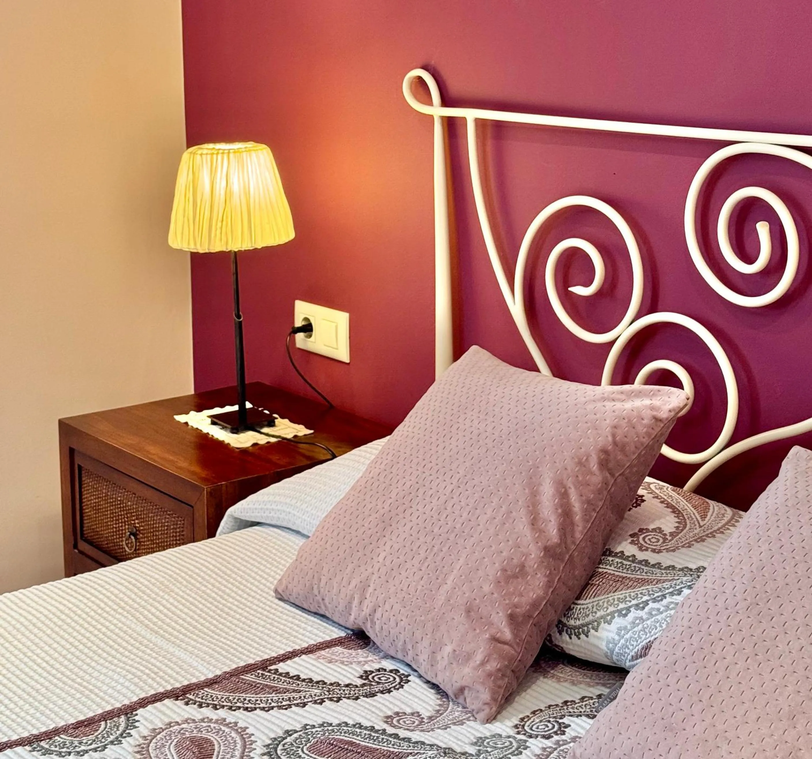 Bed in Hotel Rural El Texeu