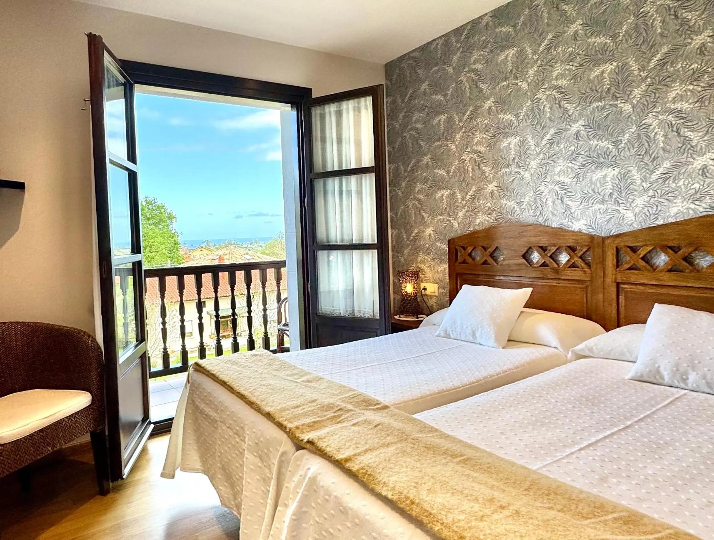 Bed in Hotel Rural El Texeu