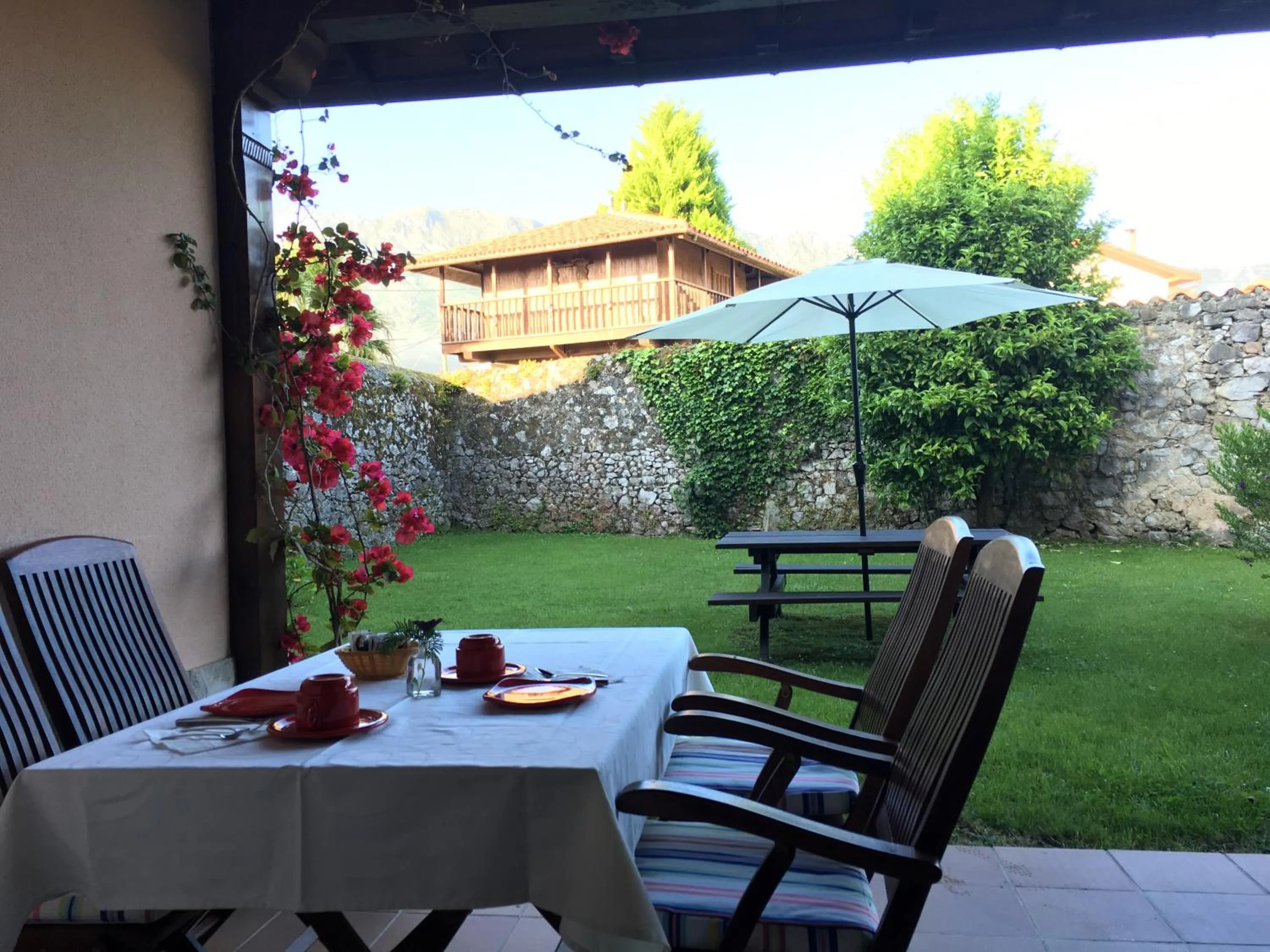 Garden in Hotel Rural El Texeu