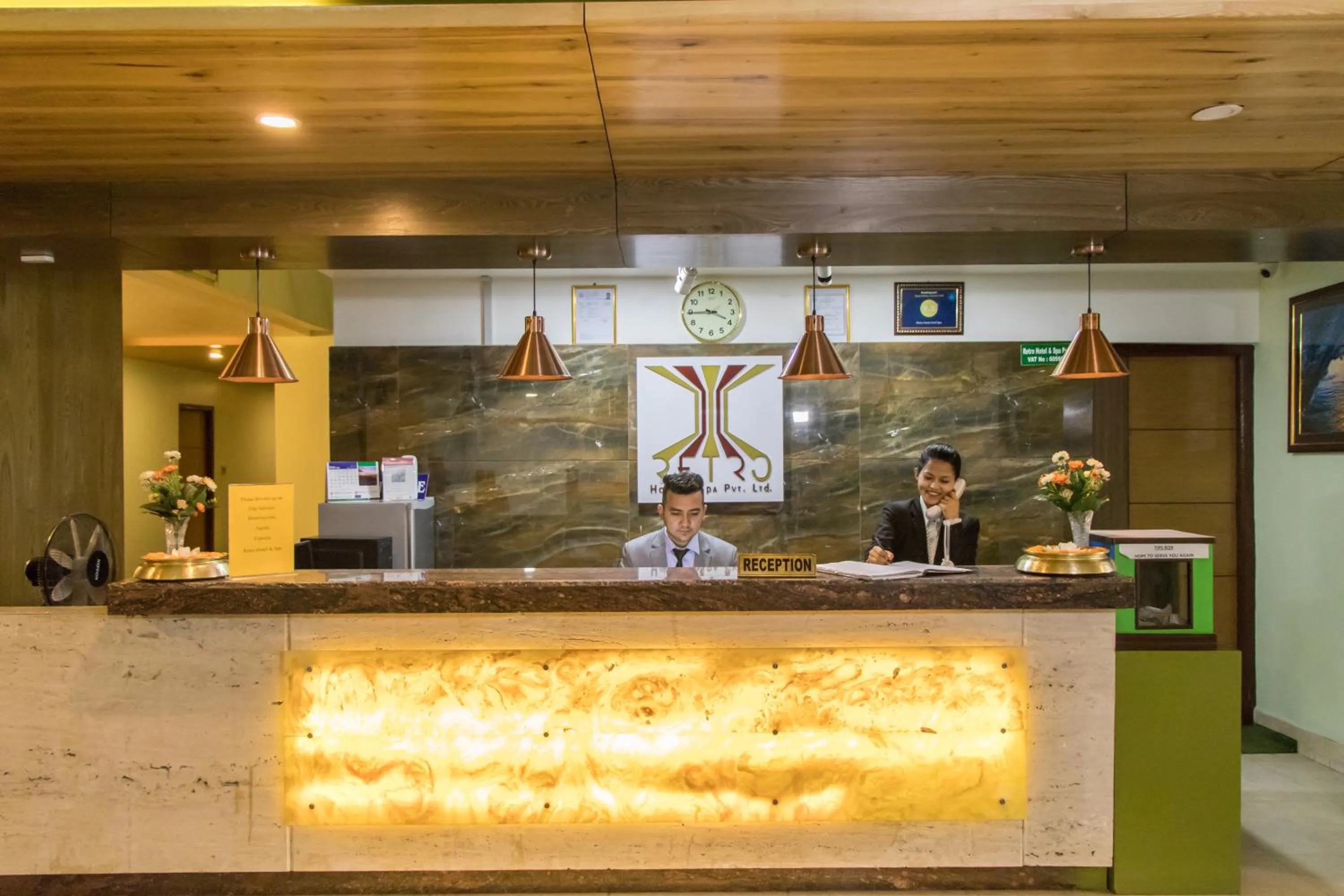 Staff in Retro Hotel and Spa