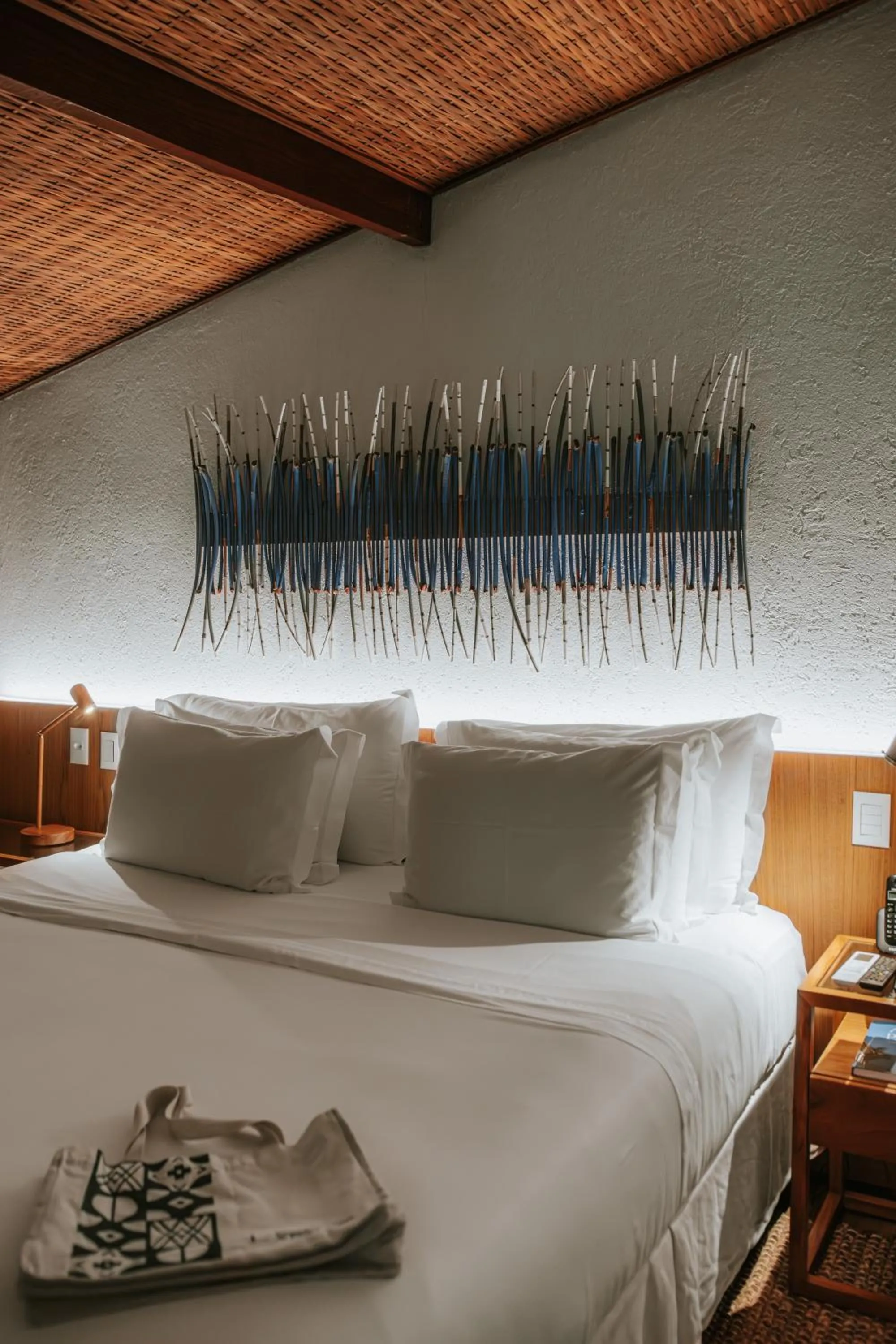 Bed in Pousada Literária de Paraty