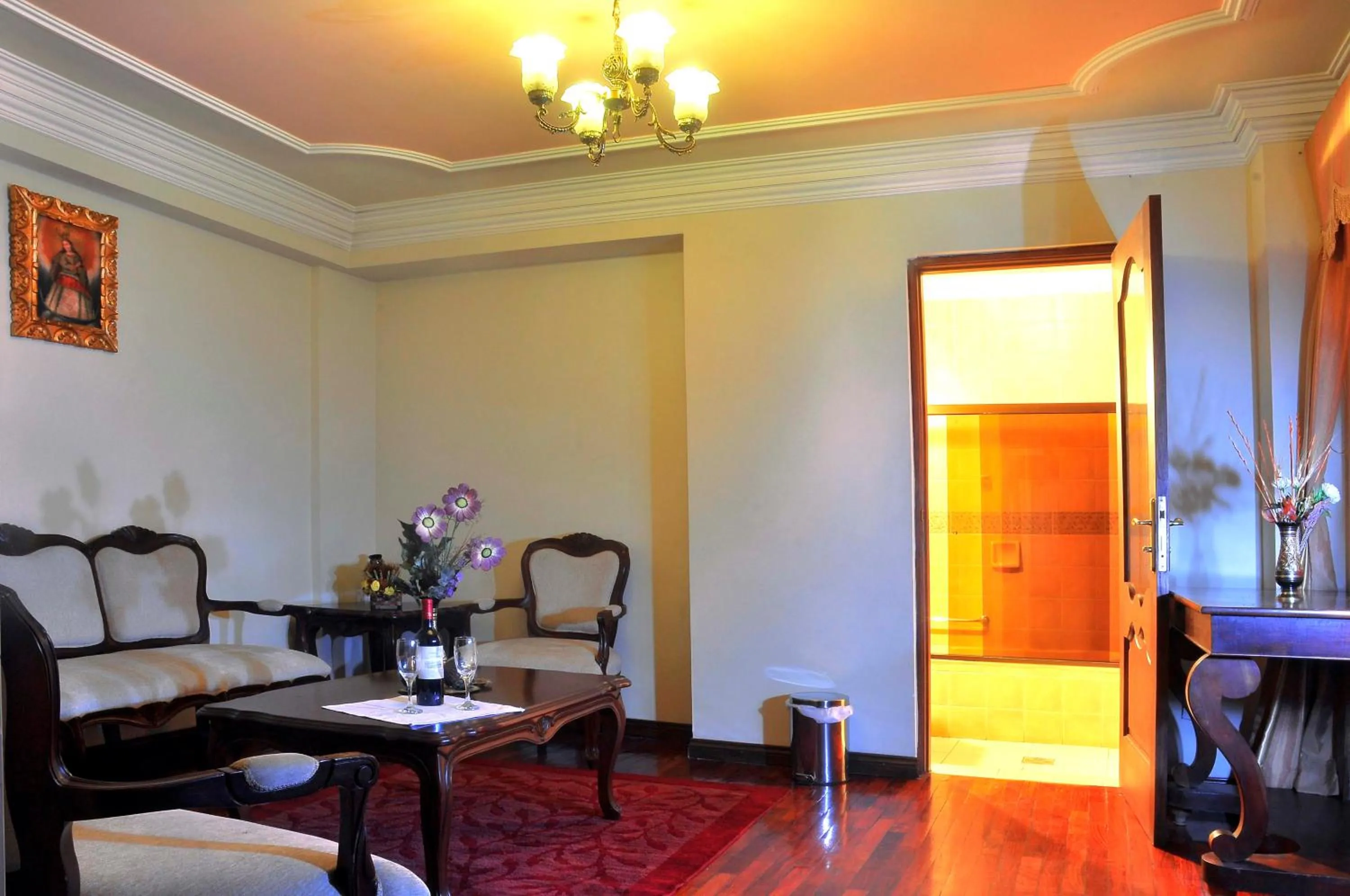 Living room in San Marino Royal Hotel